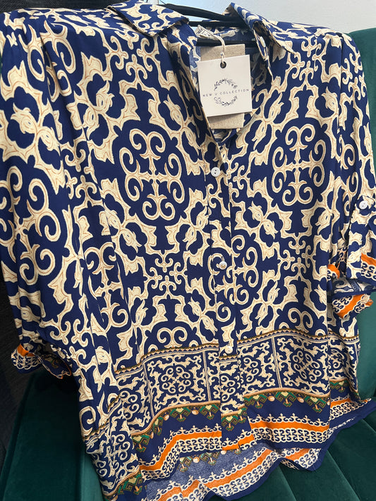 New U Collection Capri Shirt - Navy