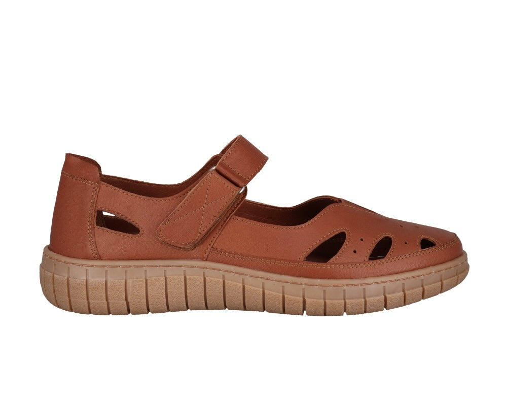 Cabello Rise Mary Jane Leather Flats