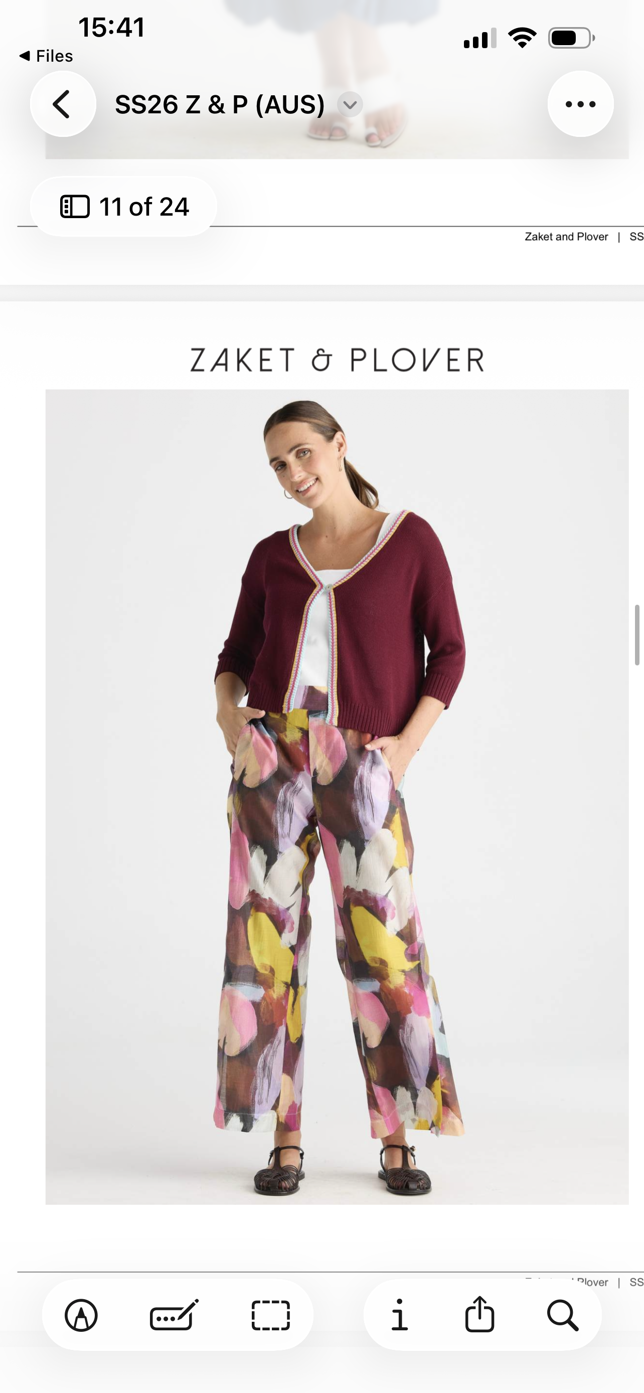 Zaket & Plover Crochet Trim Cardi