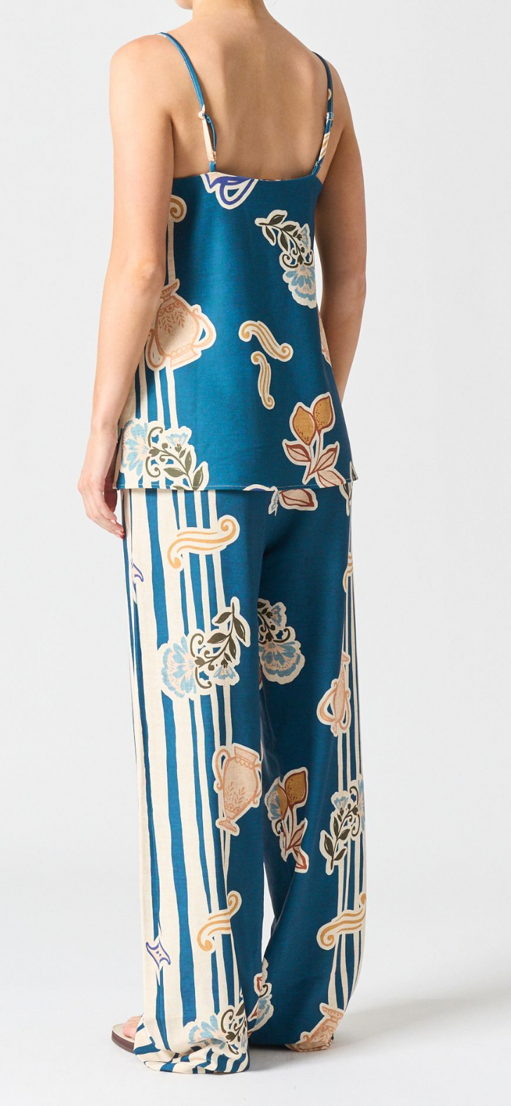 Walnut Pacific Top “Tangier” Print