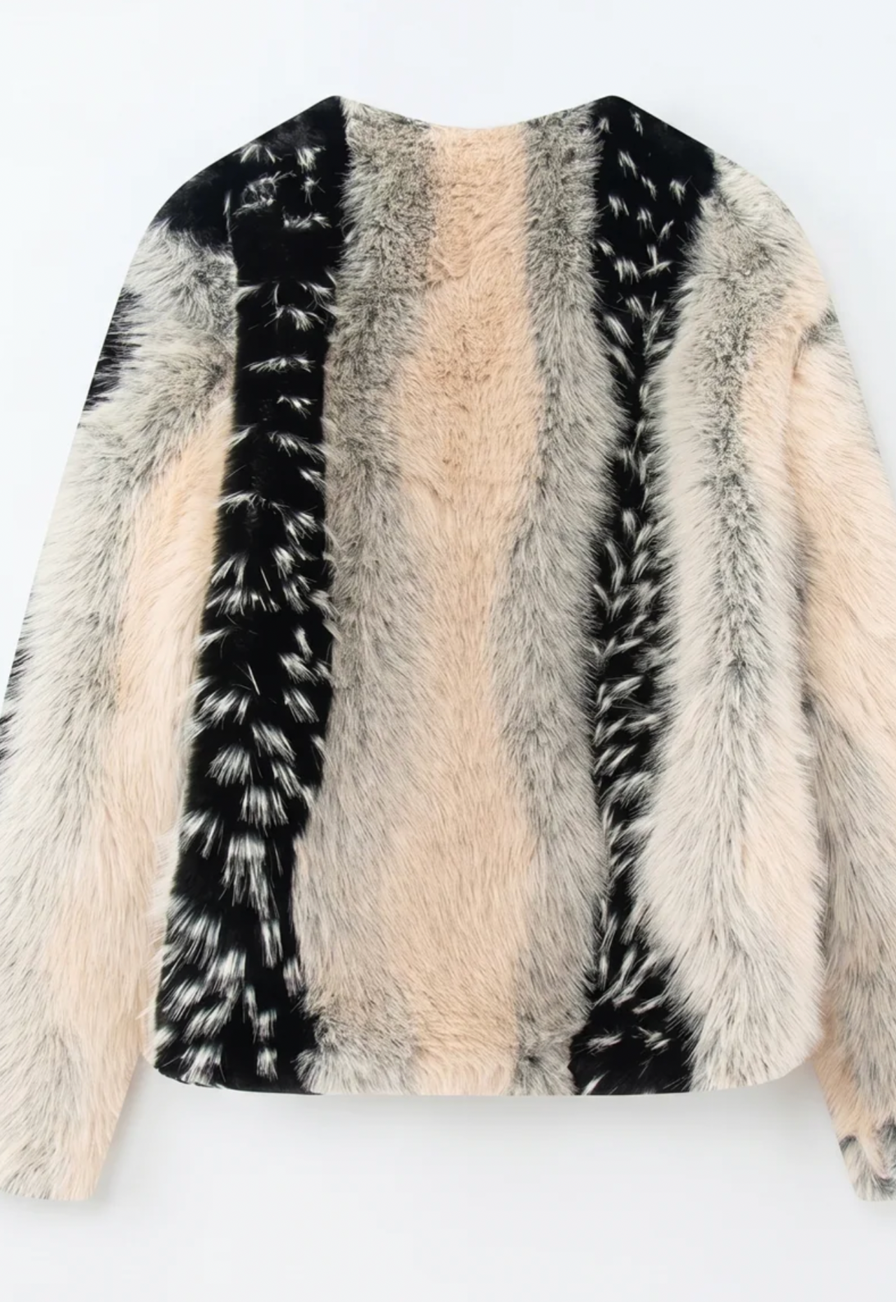 SMAIBULUN- Faux Fur cropped jacket