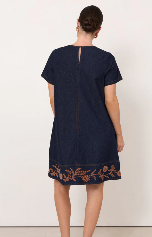 Adorne The Lexi Lightweight Denim Short Dress