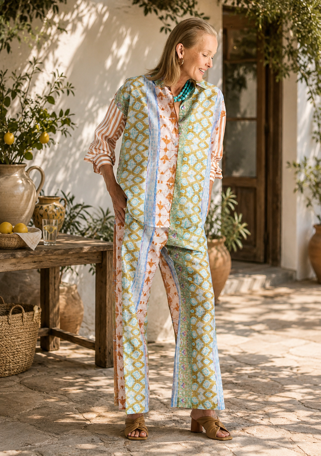 Zaket & Plover Pattern Clash Shirt