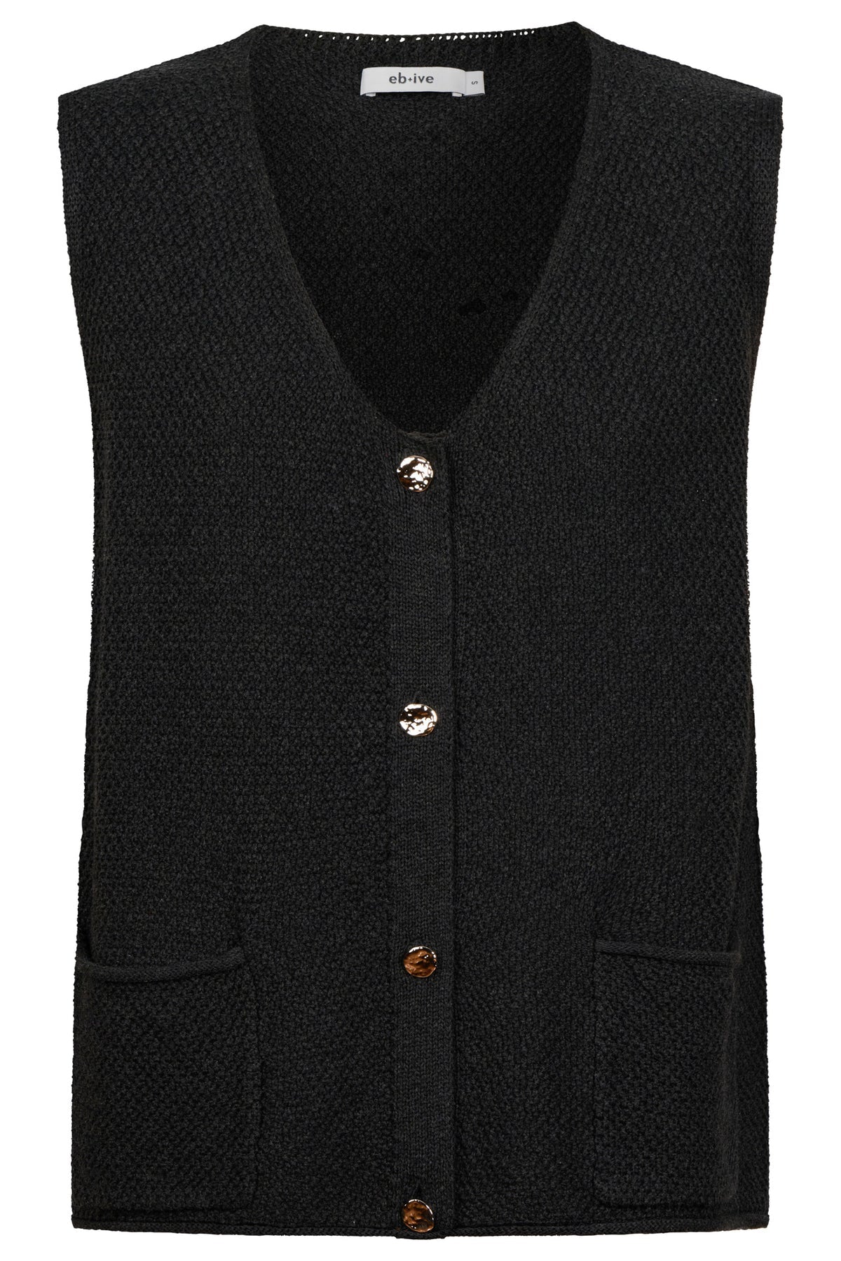 Eb + Eve Maris Knit Vest in Black