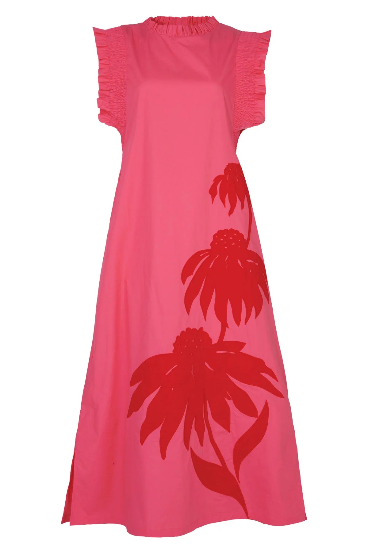 COOP by Trelise Cooper Three-Mendous Blooms Dress in Pink & Red