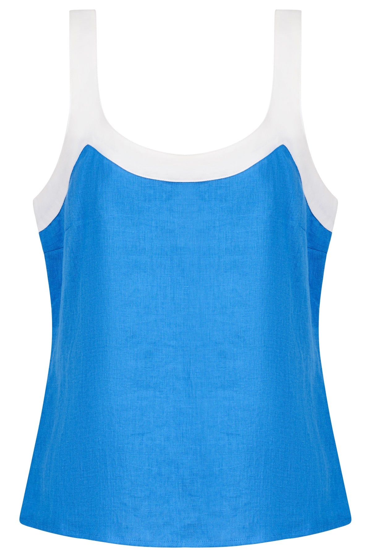 Eb + Eve Maris Splice Tank in Marine & White Duo