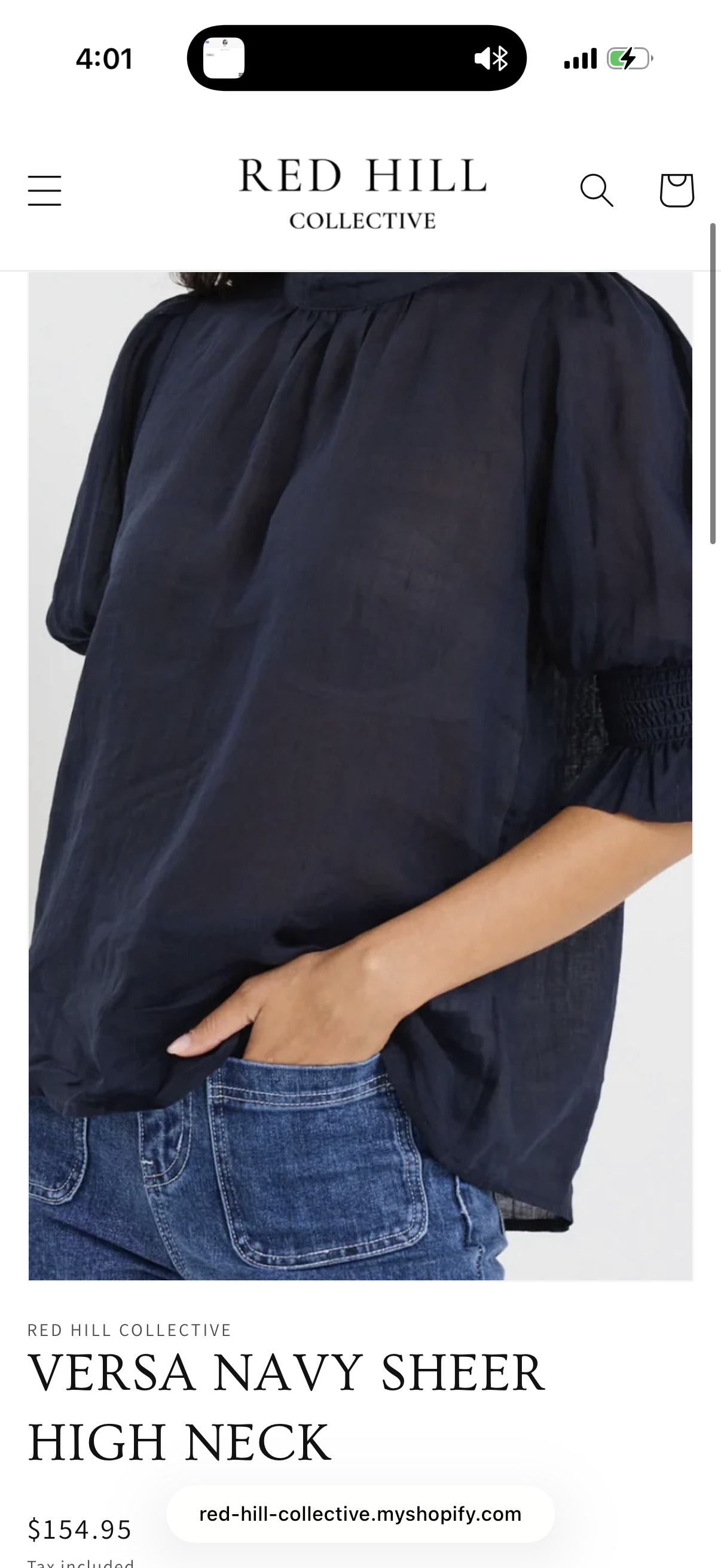 By Rosa Verse Navy Top