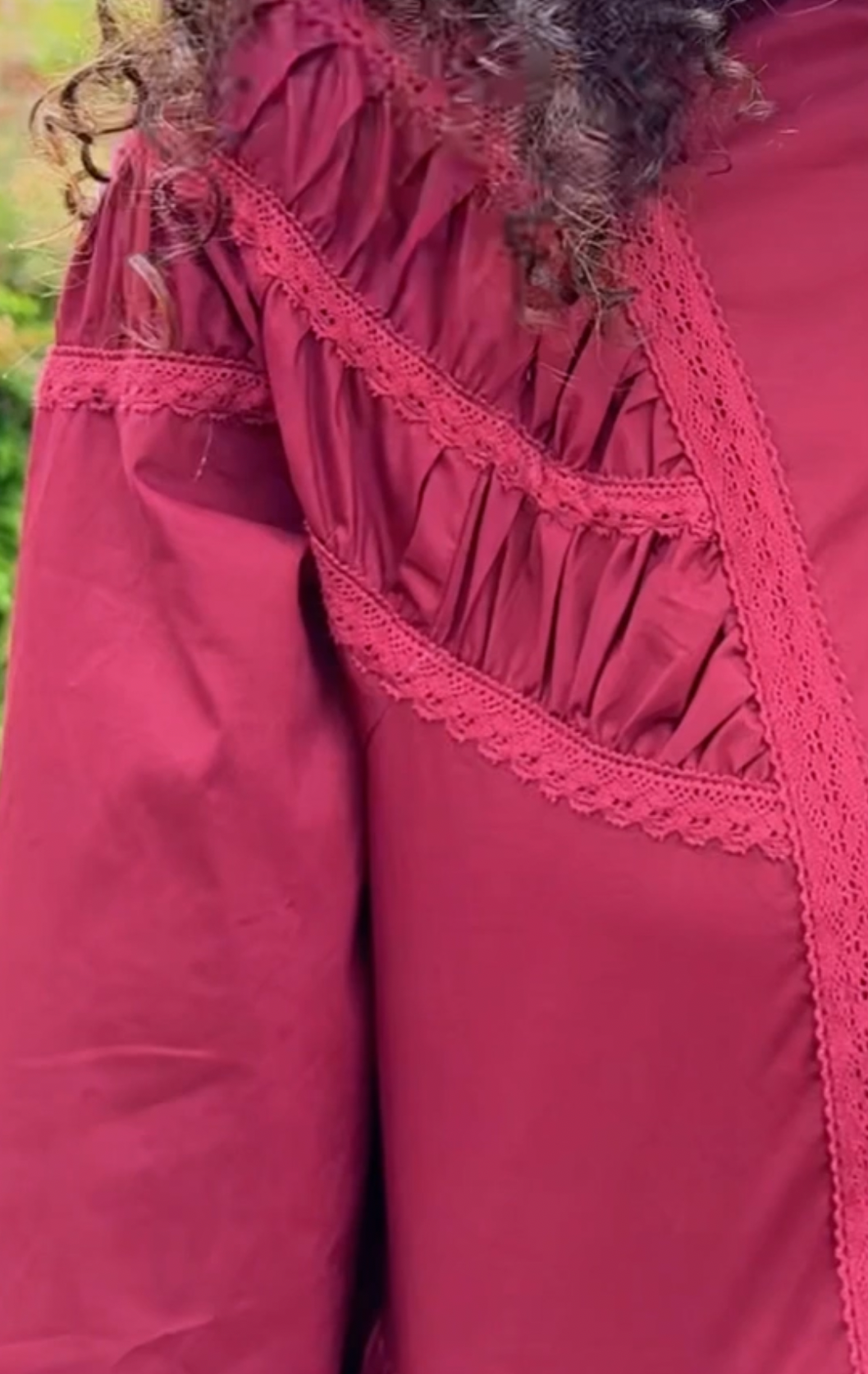 Trelise Cooper Just a Trace of Lace Dress Black or Maroon