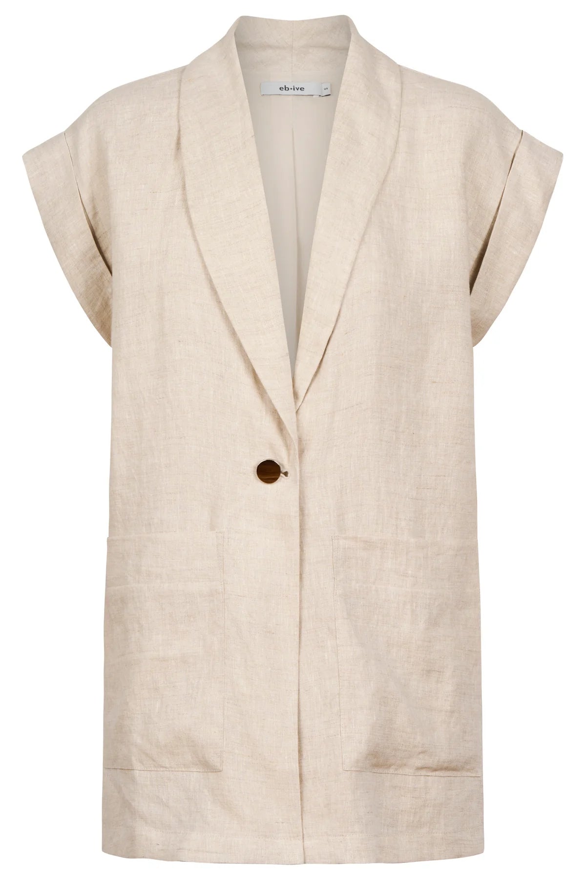 Eb + Eve Maris Blazer Vest in Tusk
