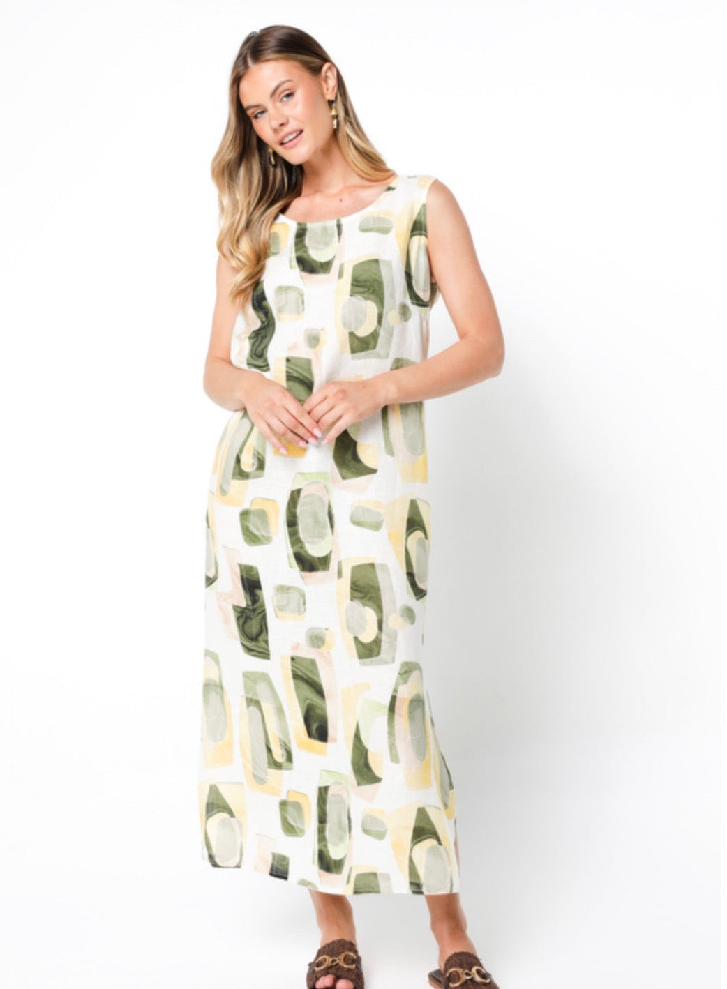 Elizabeth Scott Retro Maxi Dress - Sage