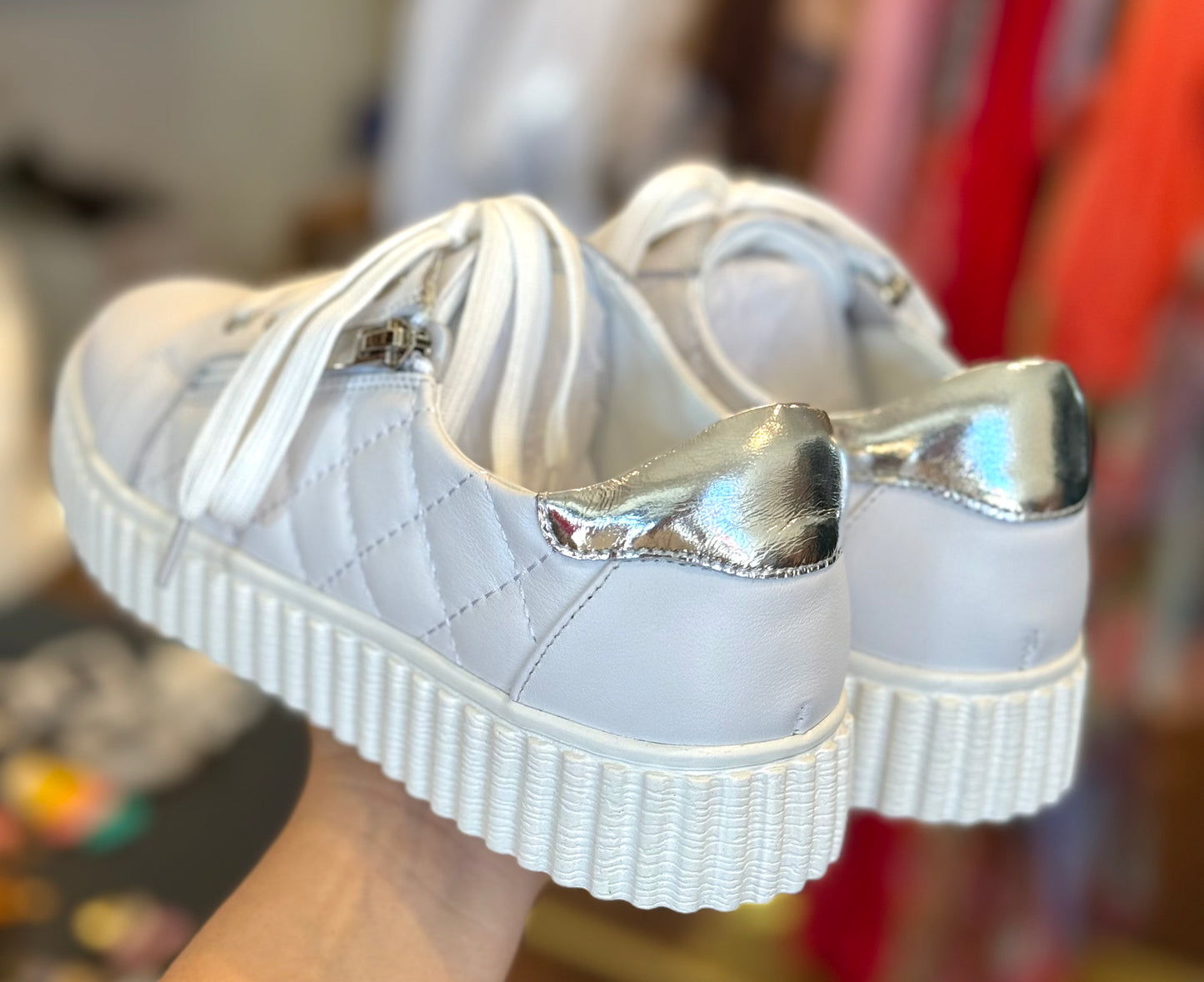 Dolly Virgo White / Silver Sneakers