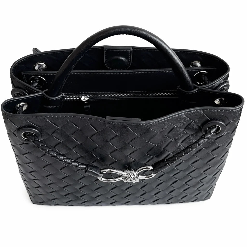 L'ORA D'ORO
PL Black Leather *Silver Hardware*