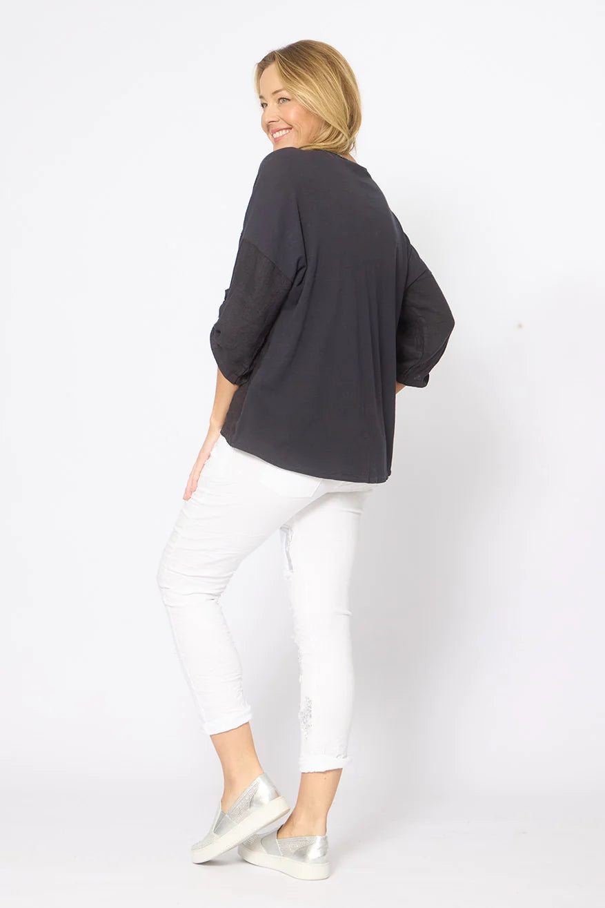 La Strada / Hot Ice Cotton Bling Top