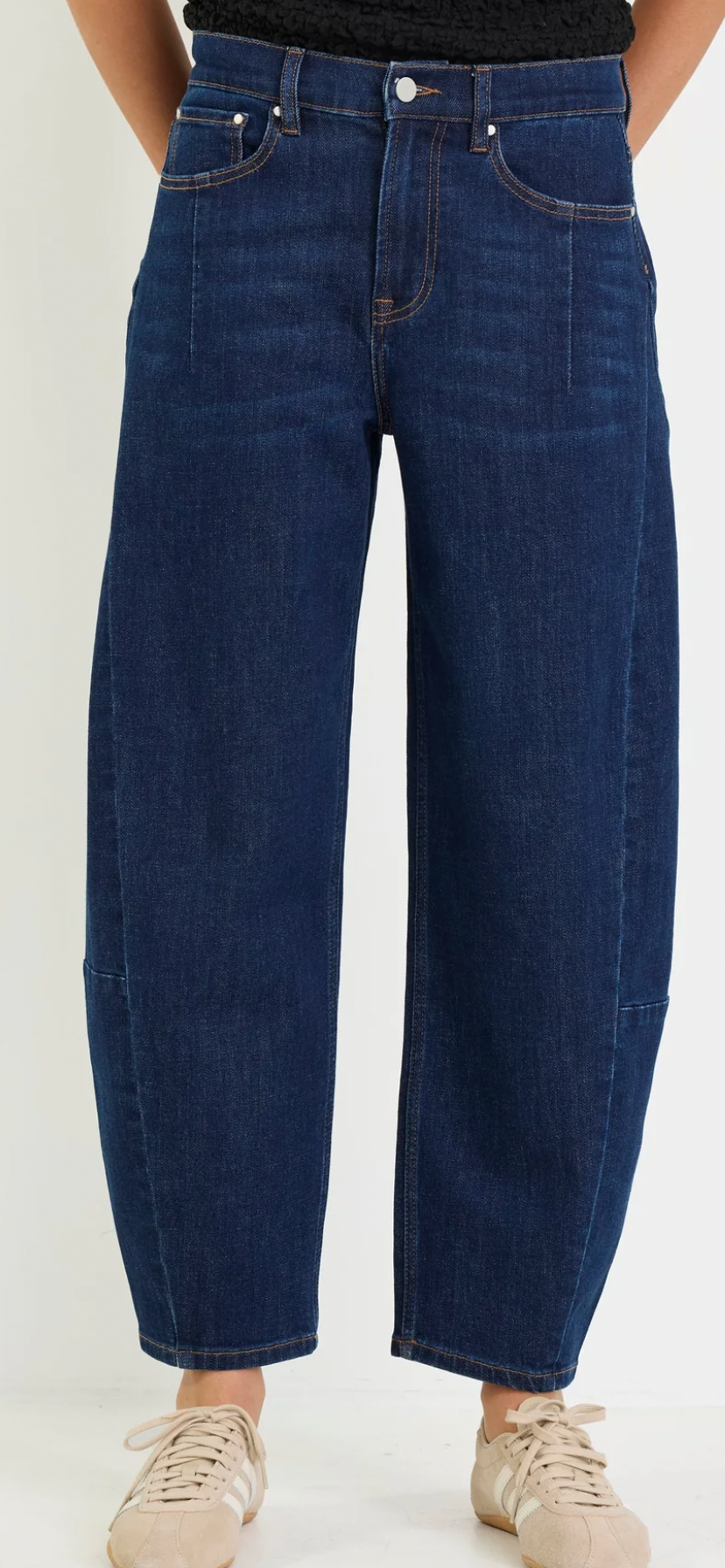 Among The Brave -Graduate DARK BLUE STRETCH Barrel Jeans