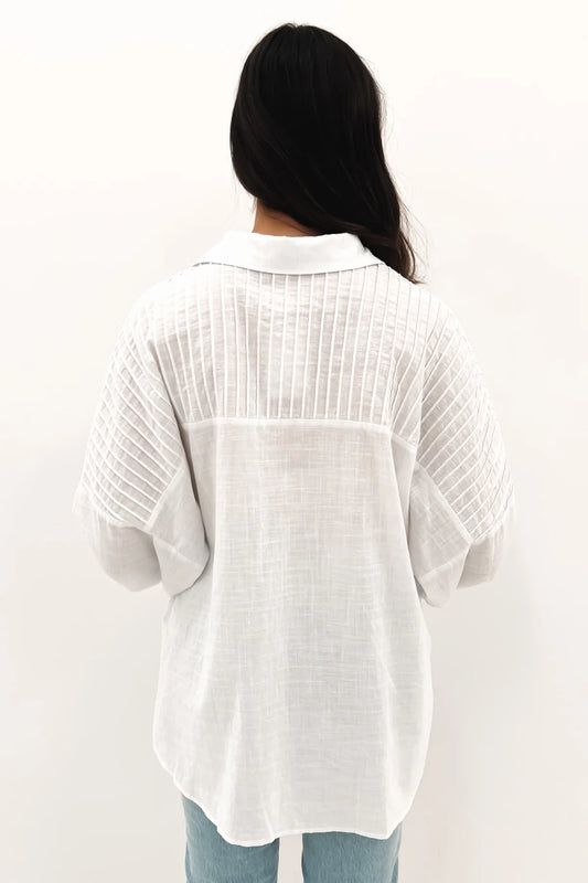 Worthier Belle White Cotton Top