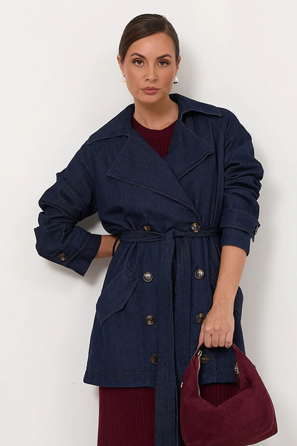 Adorne Paris Denim Trench