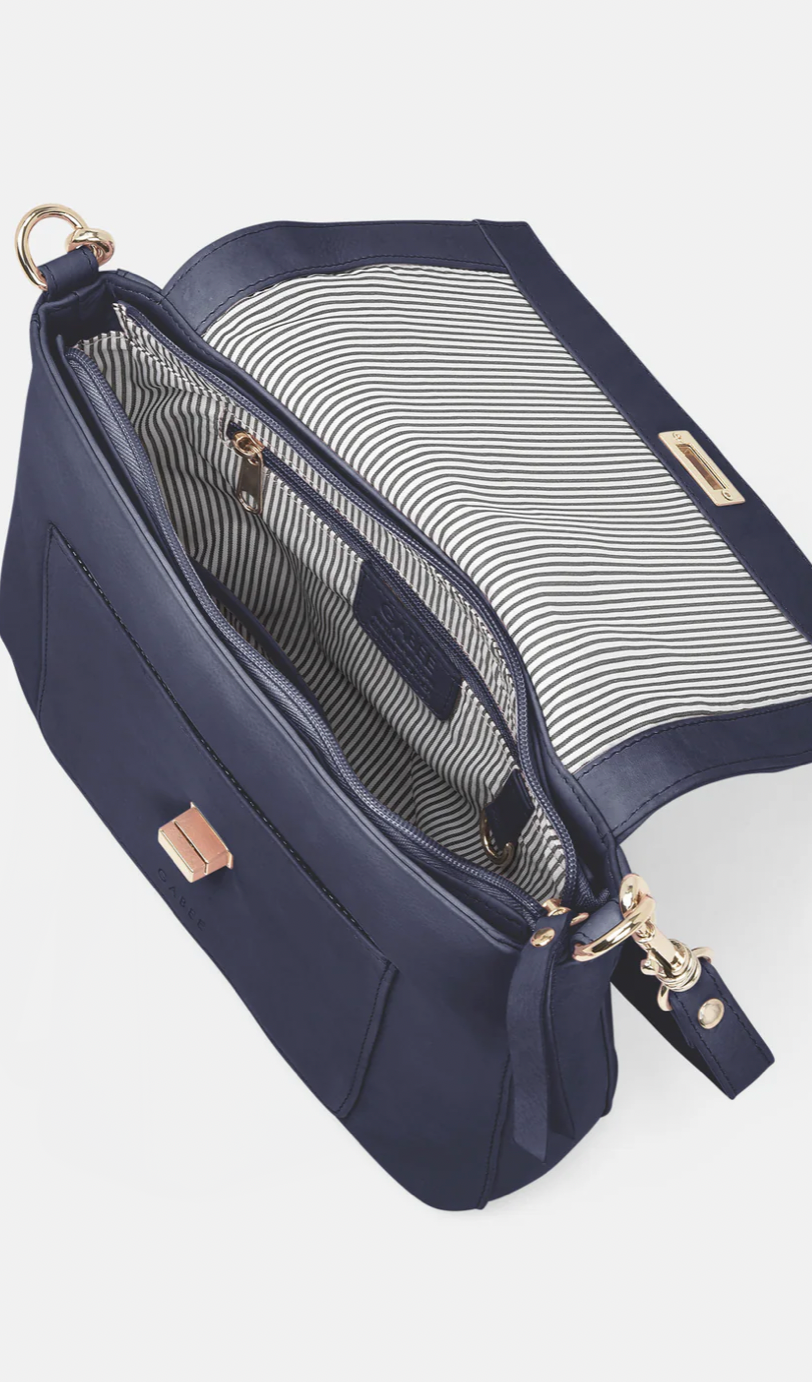 GABEE - Meranda leather flap shoulder bag