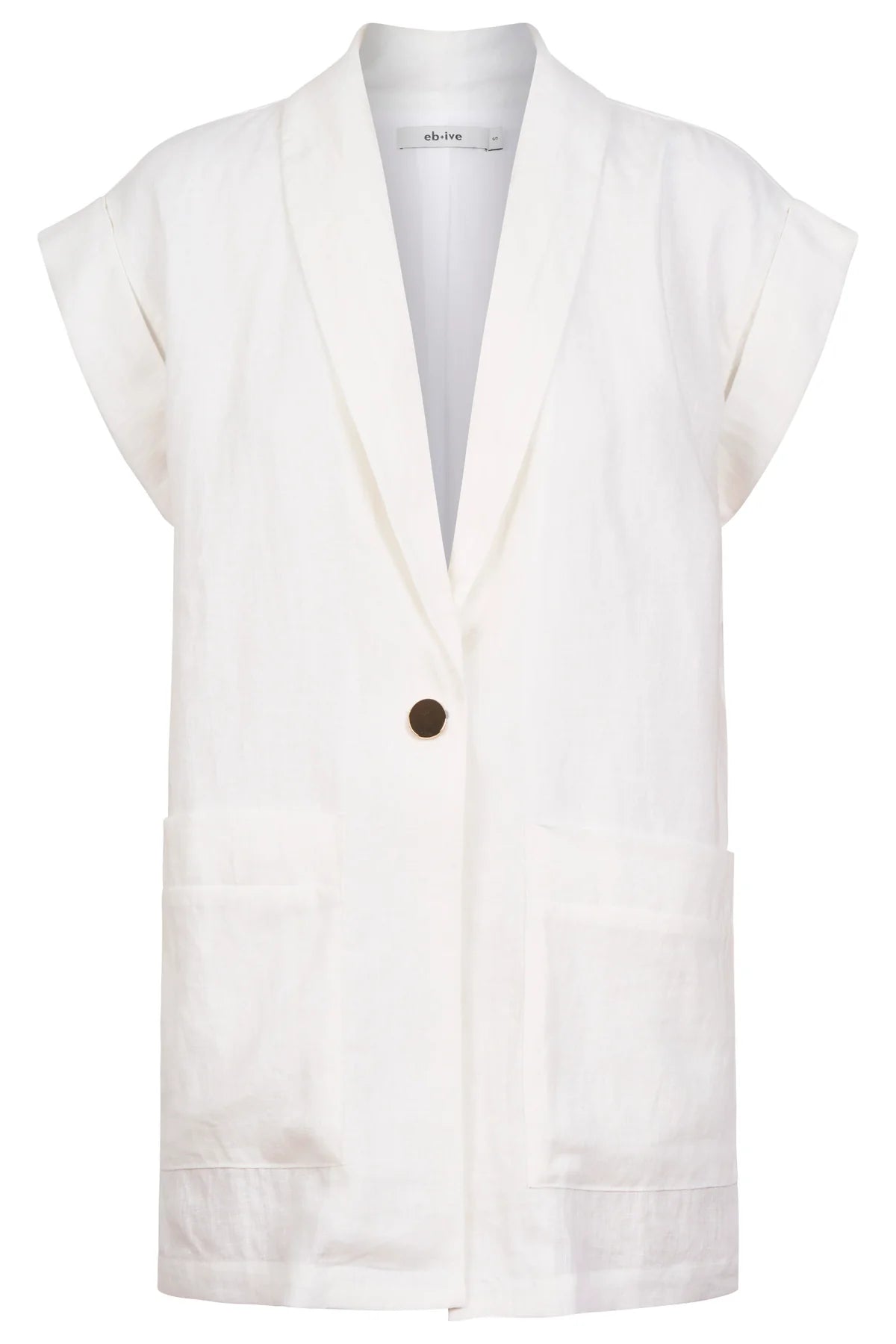 Eb + Eve Maris Blazer Vest in White