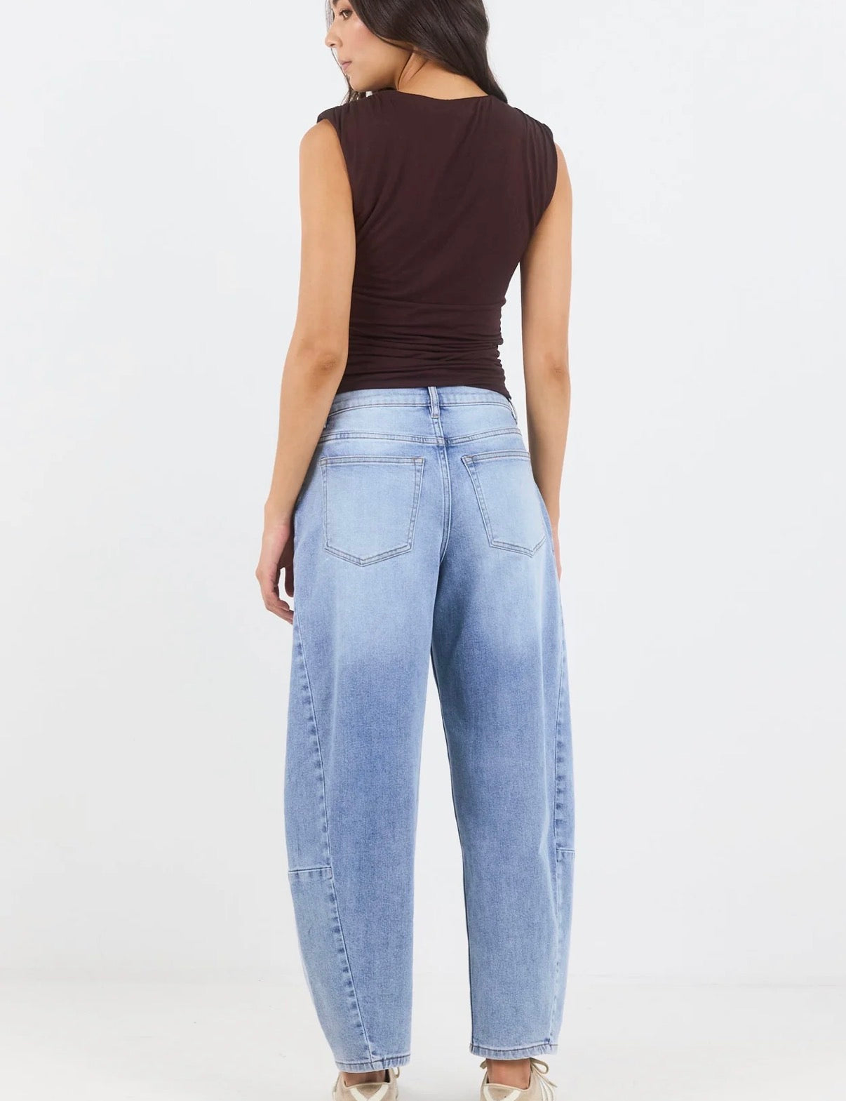 Among the Brave Graduate Light Blue Stretch Barrel Jeans