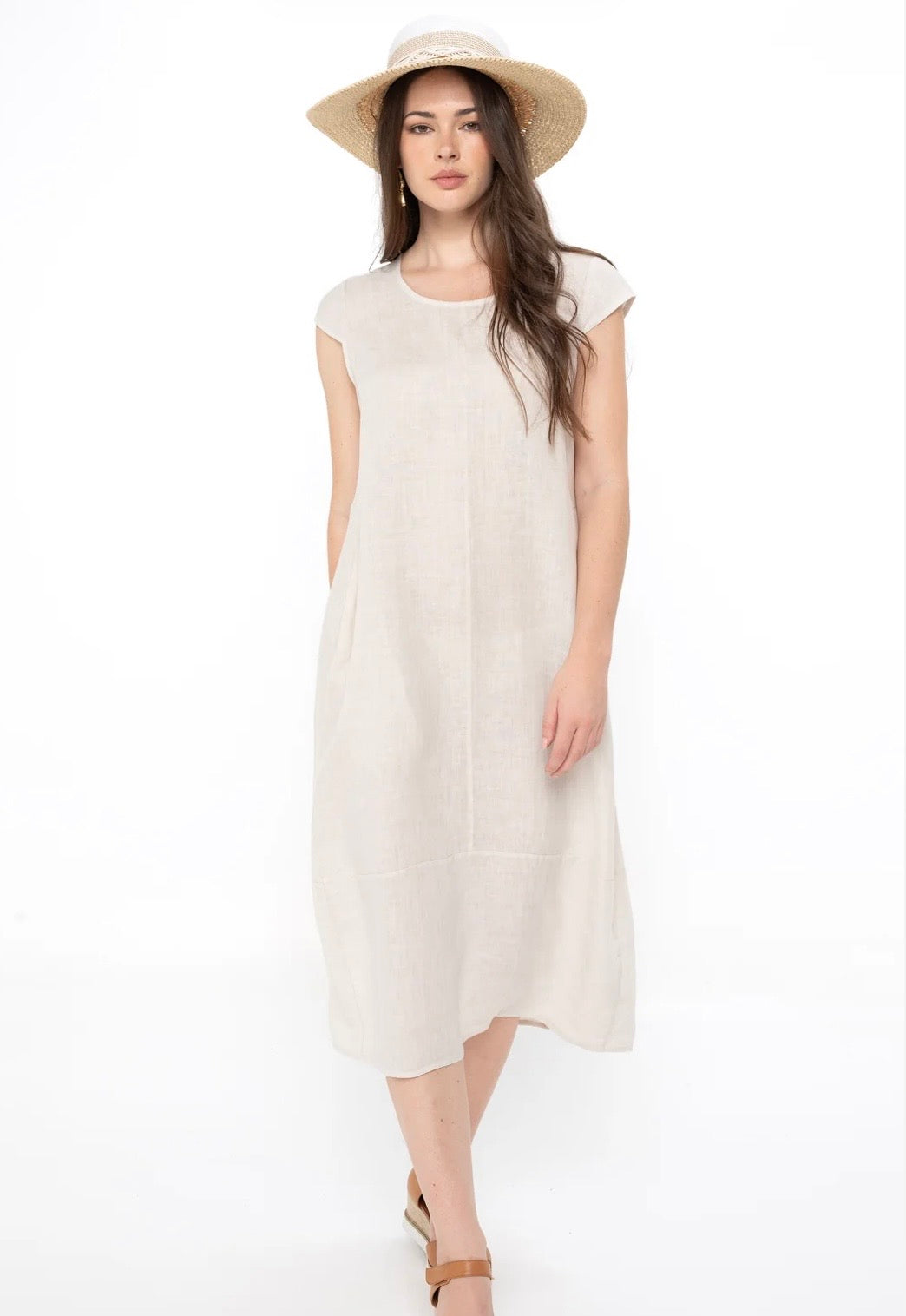 Elizabeth Scott Sabbia Dress  - Beige