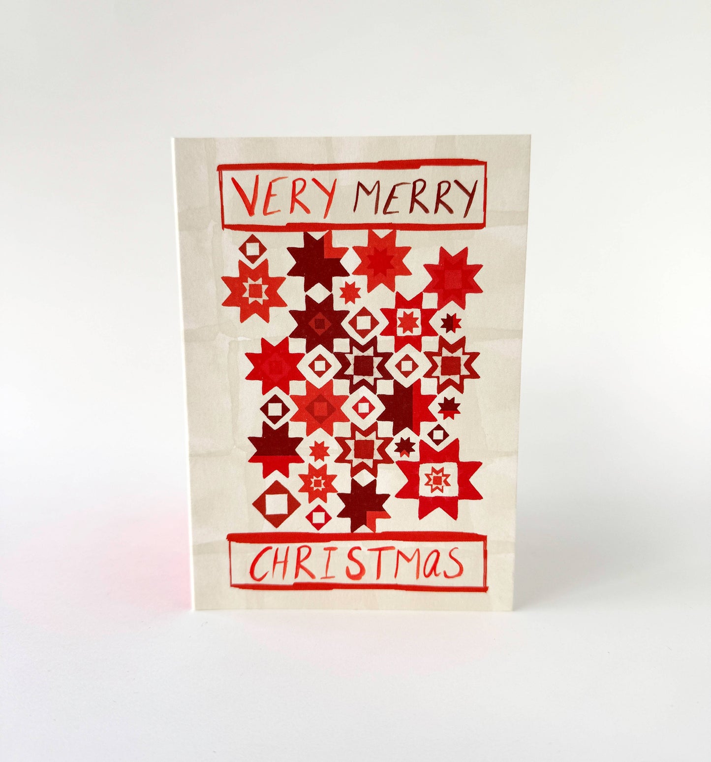 Quilt -Red  Christmas Stars: Yes