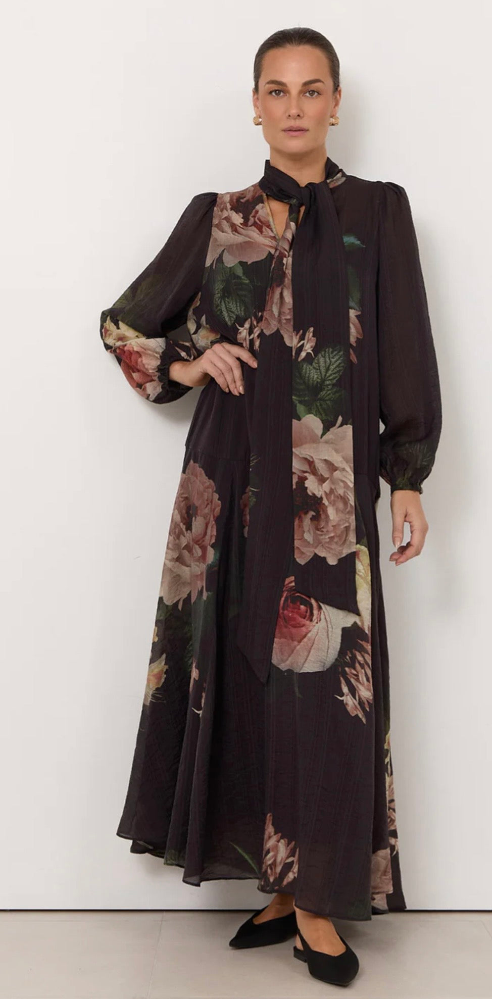 Adorne - the Penelope Chandon Print Long Sleeve Dress