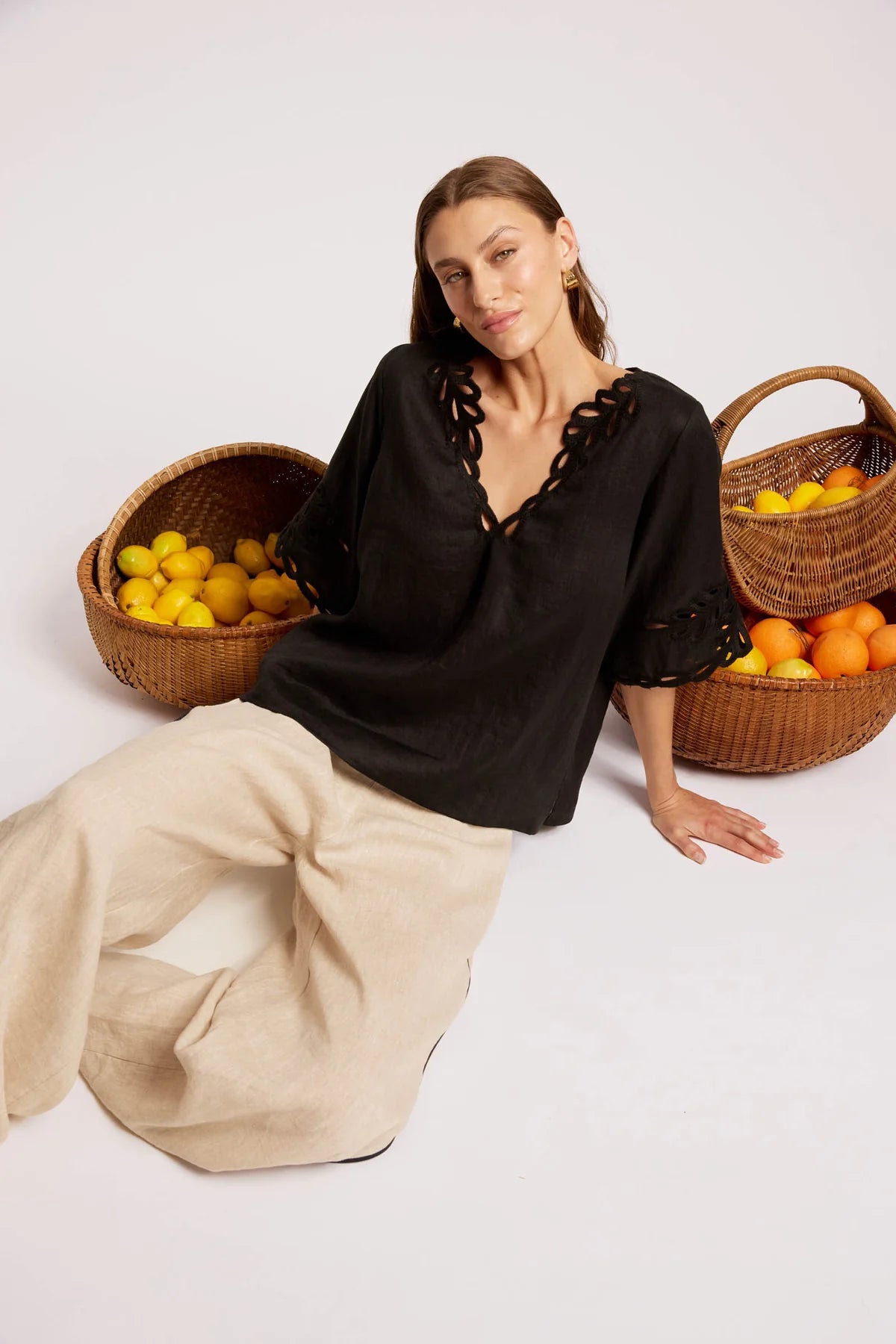 Eb + Eve Maris Top in Marine Black