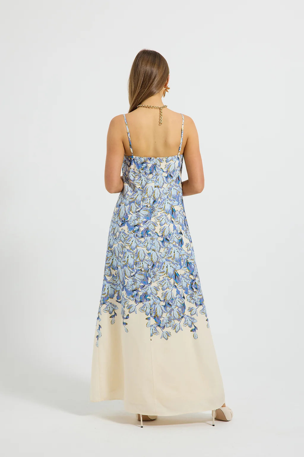 Pasduchas Bowie Maxi Dress in Bluebell Floral