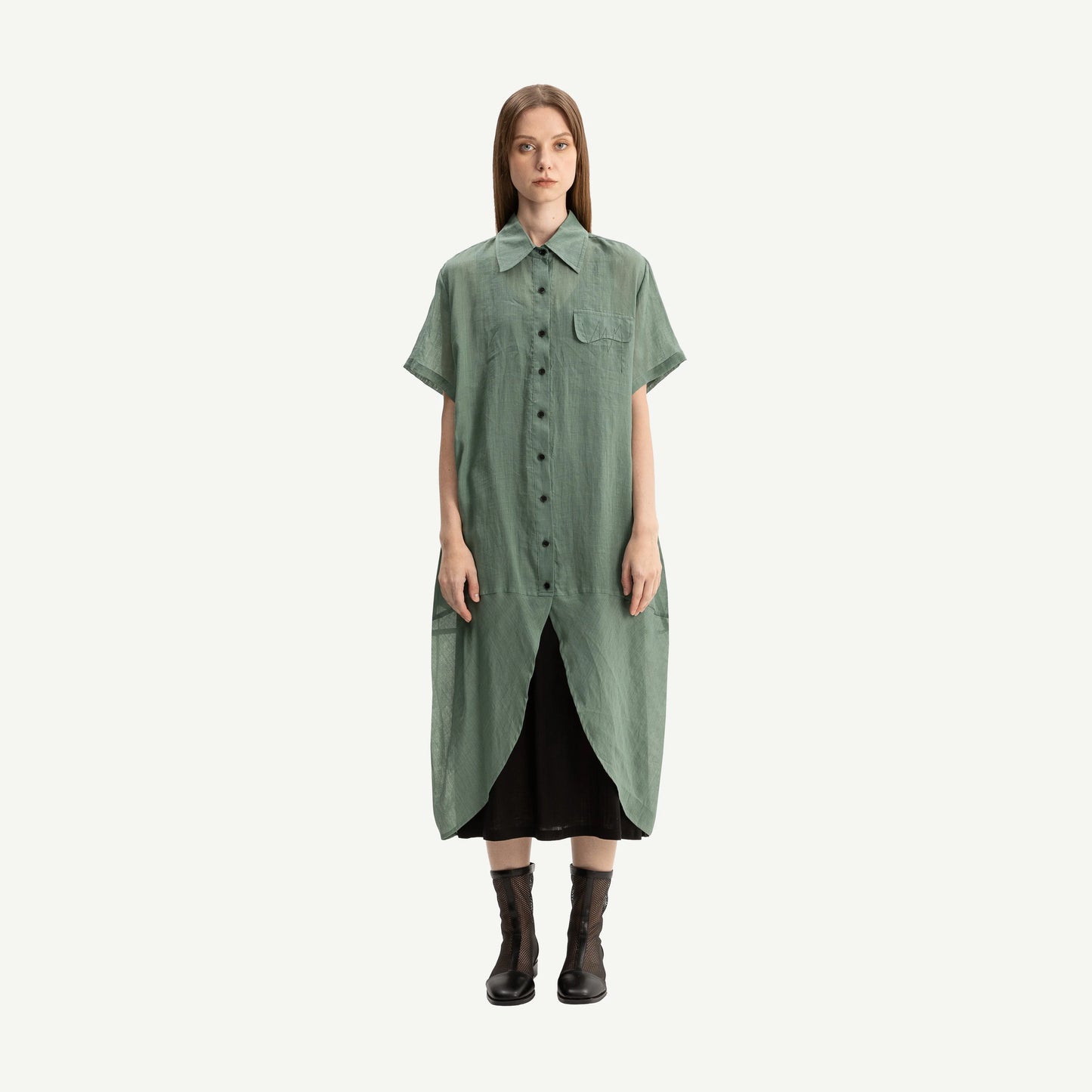 Bone & Aarrow Marlie Sage Shirt Dress