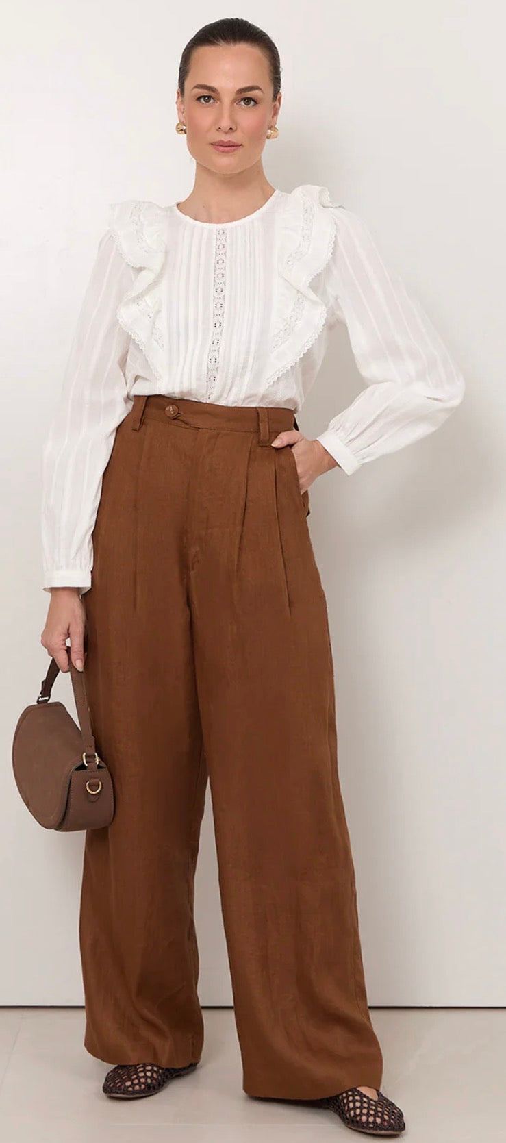 Adorne- Karmine Linen Pants