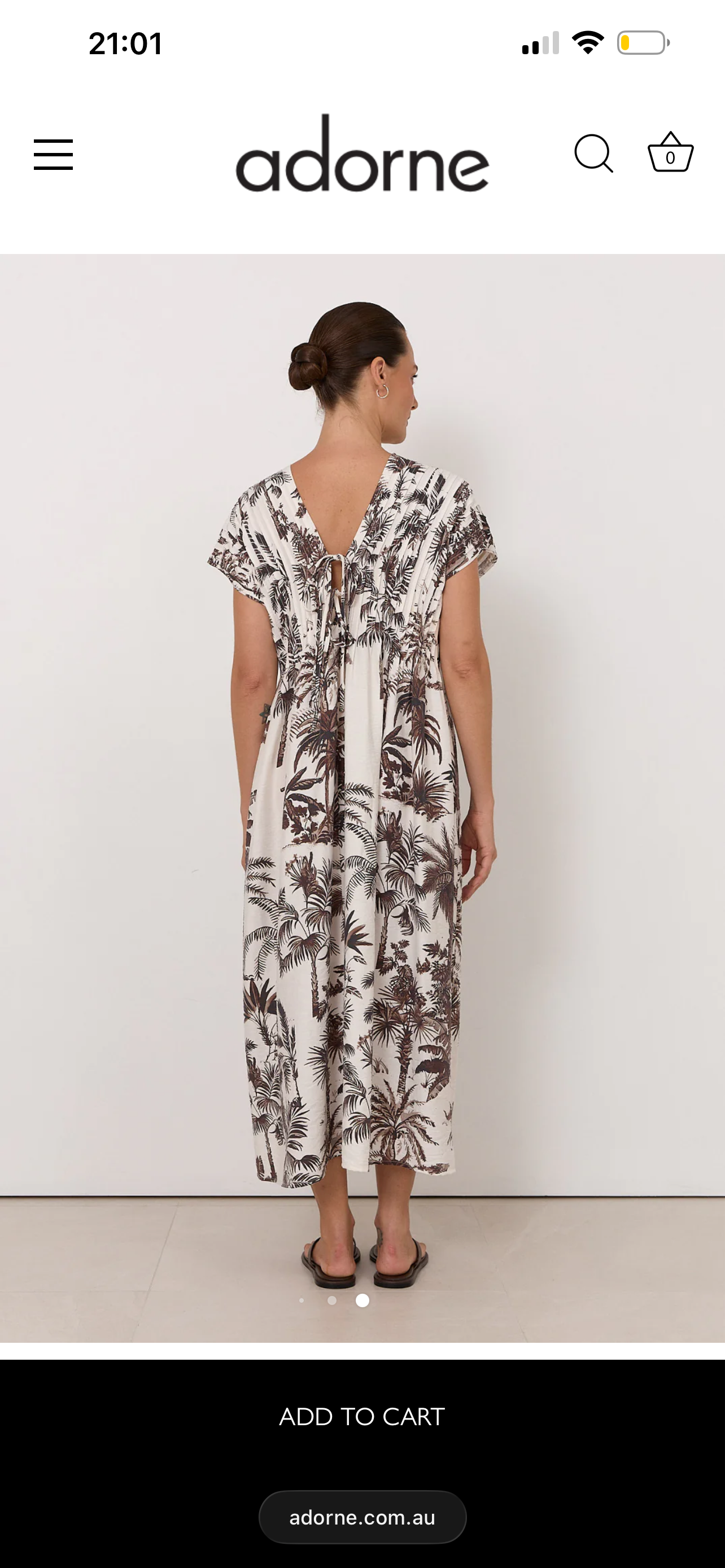 Adorne The Dani Borneo Print Pleated MIDI dress