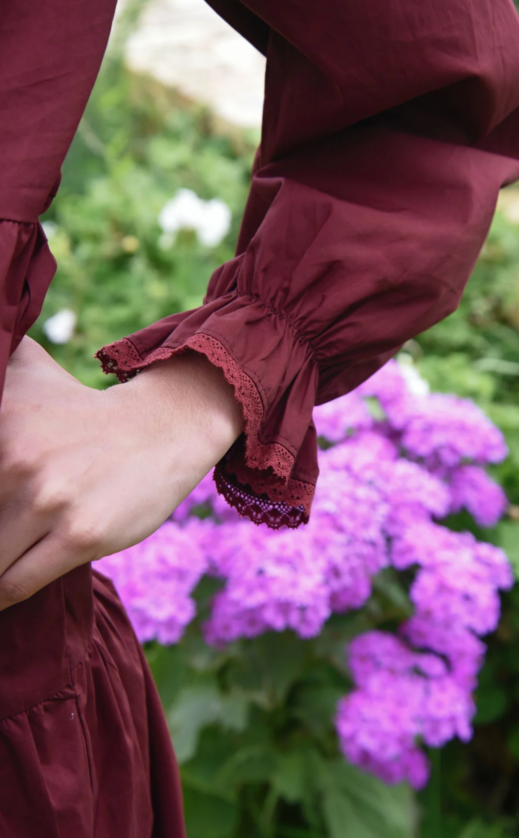 Trelise Cooper Just a Trace of Lace Dress Black or Maroon