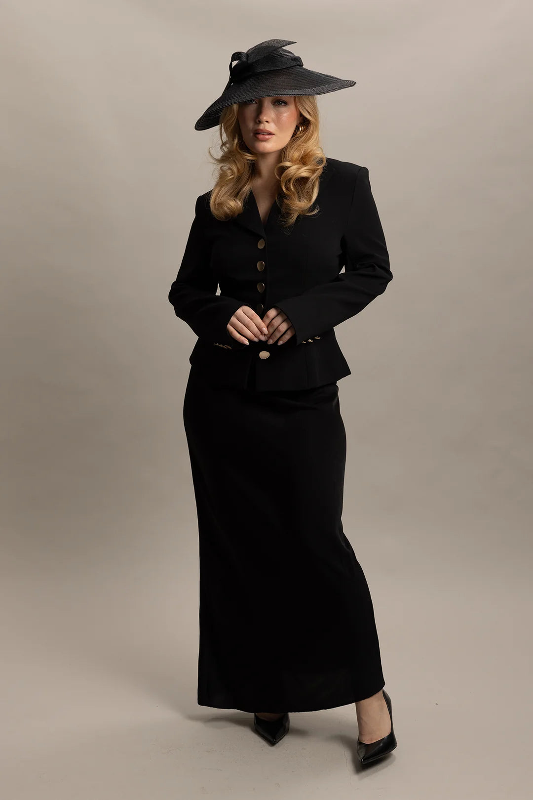 Morgan & Taylor Josephine Fascinator (black)