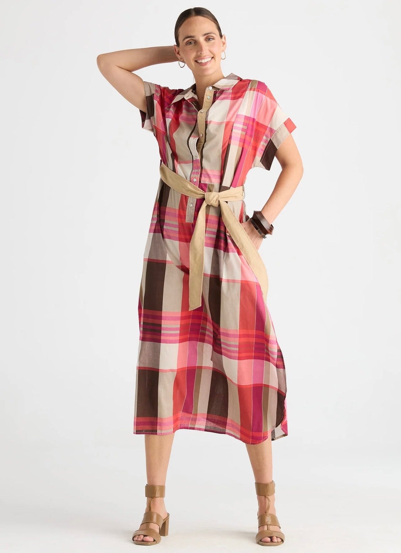Zaket & Plover Checked Dress