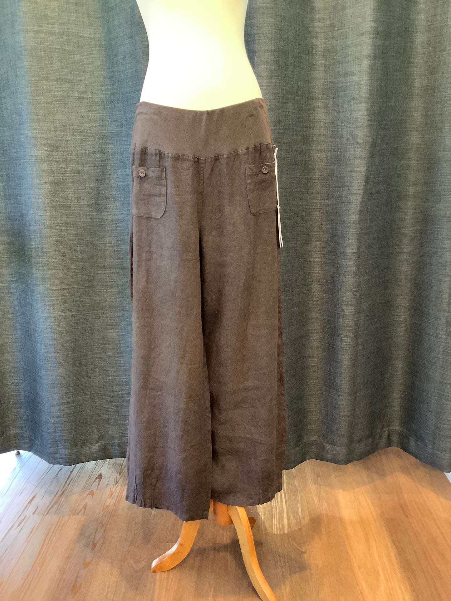 Elizabeth Scott Linen Pant Pleat Leg