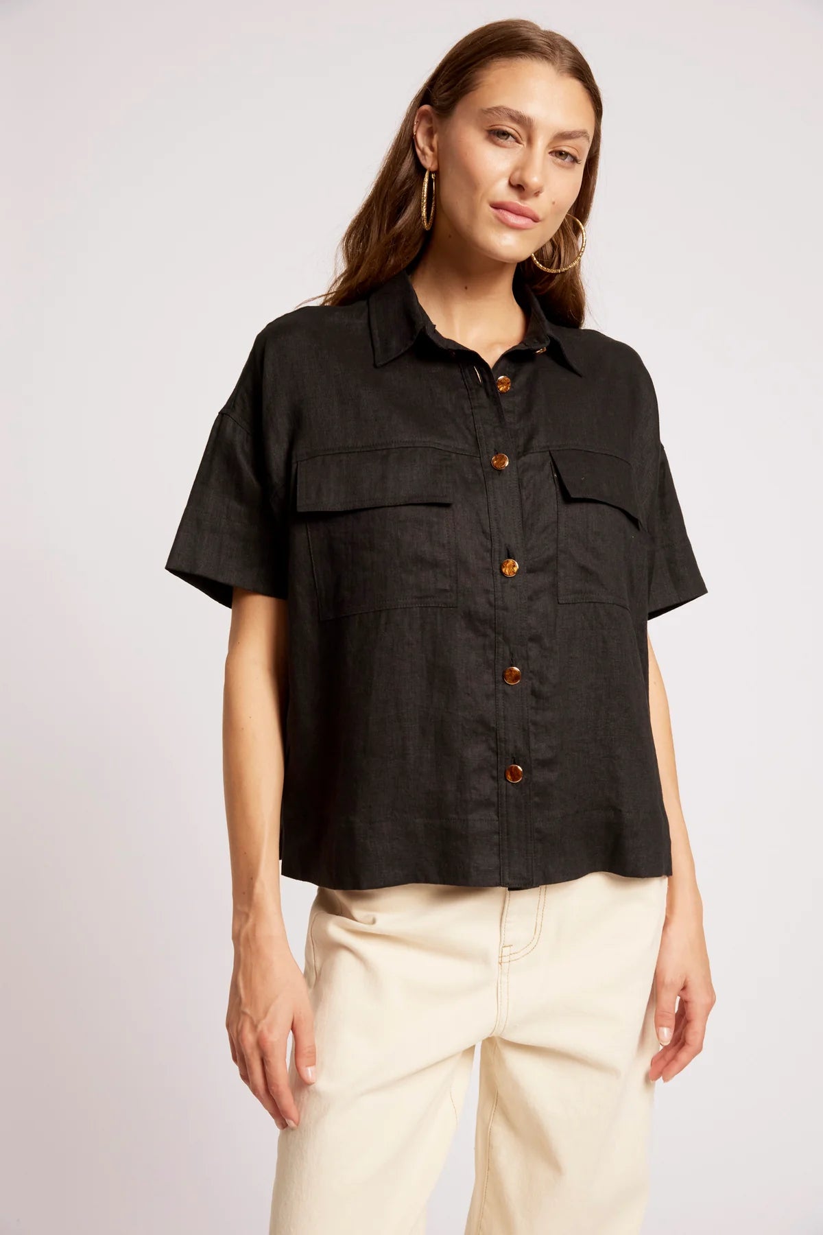 Eb + Eve Maris Shirt in Black