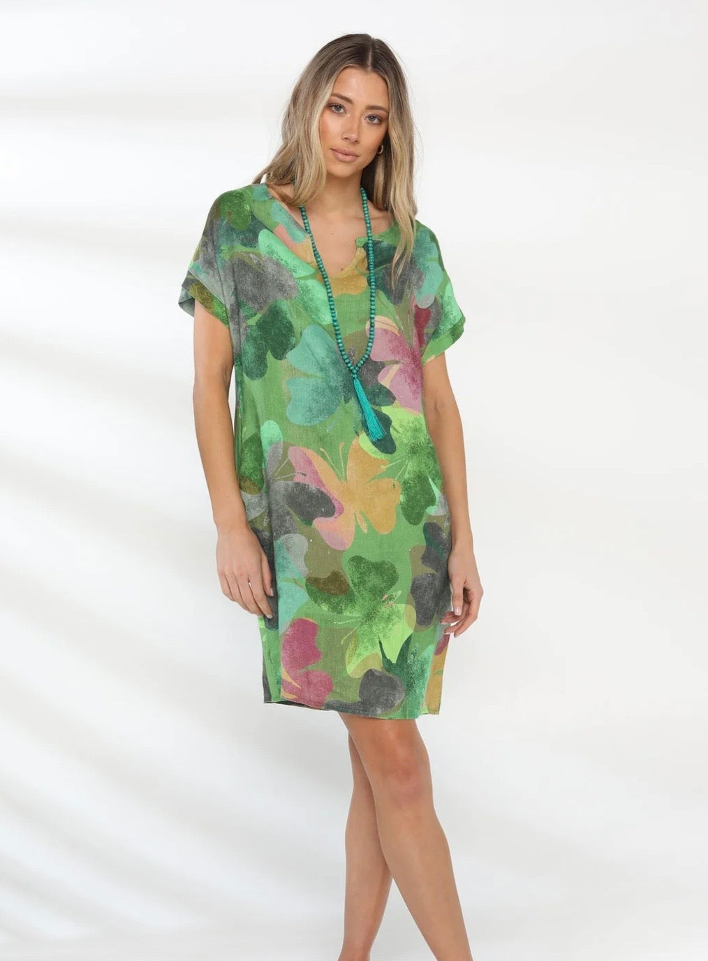 Elizabeth Scott Butterfly Dress - Apple