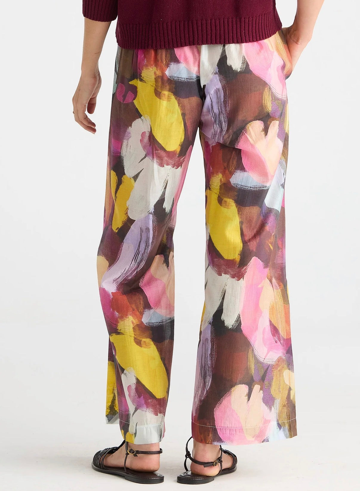 Zaket & Plover Wide Leg Pant Sunset