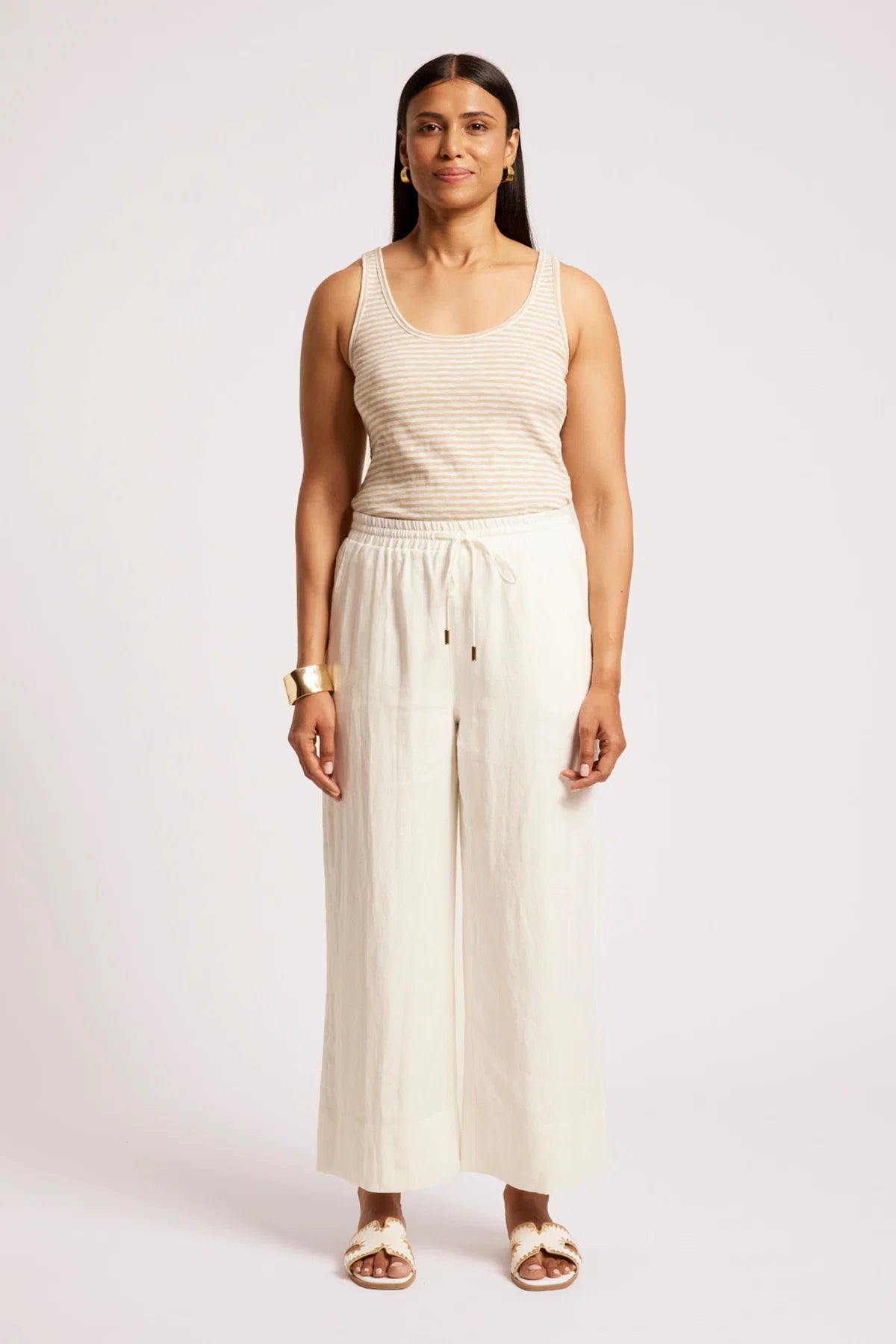 Eb + Eve Cove Relaxed Pants in White