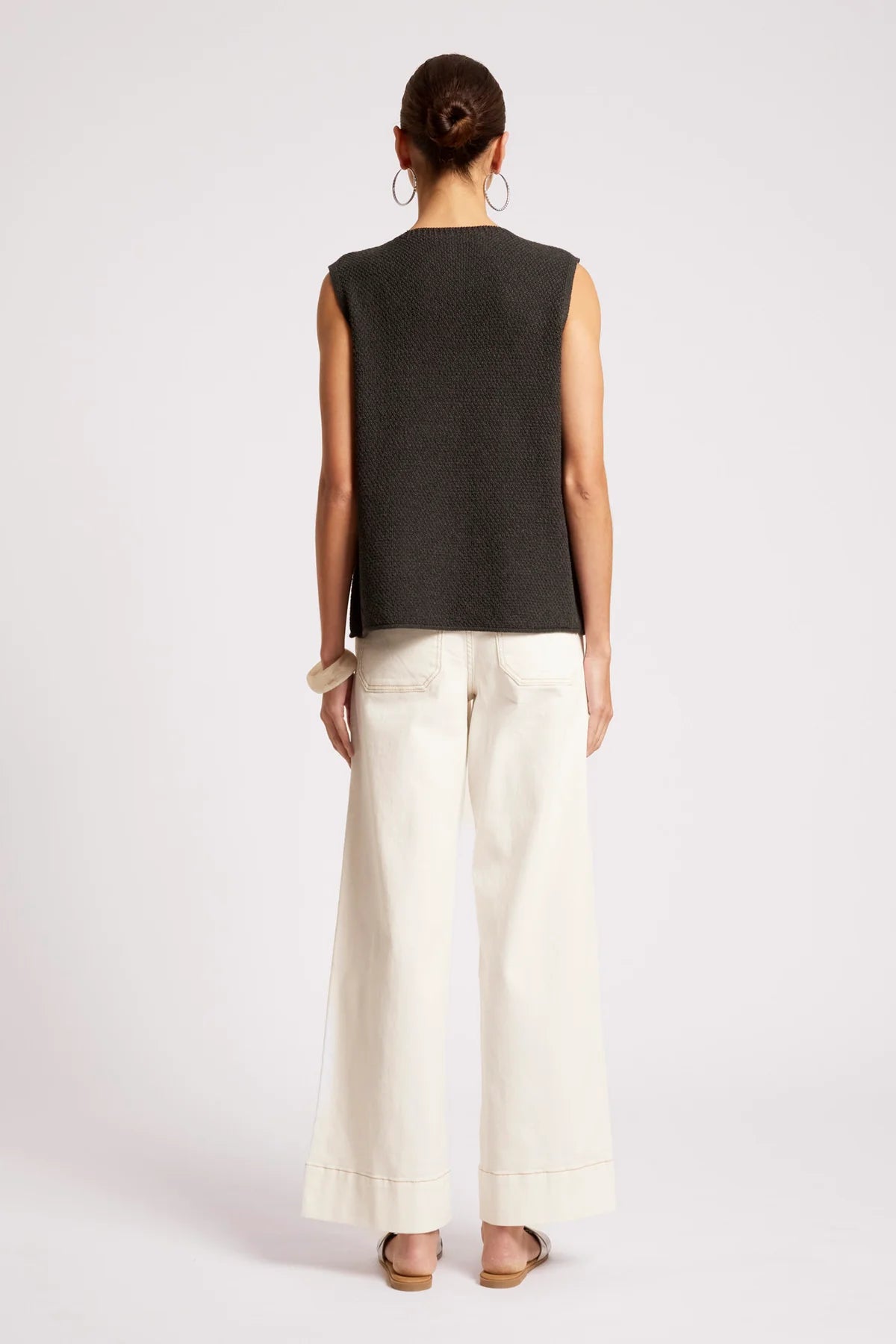 Eb + Eve Maris Knit Vest in Black