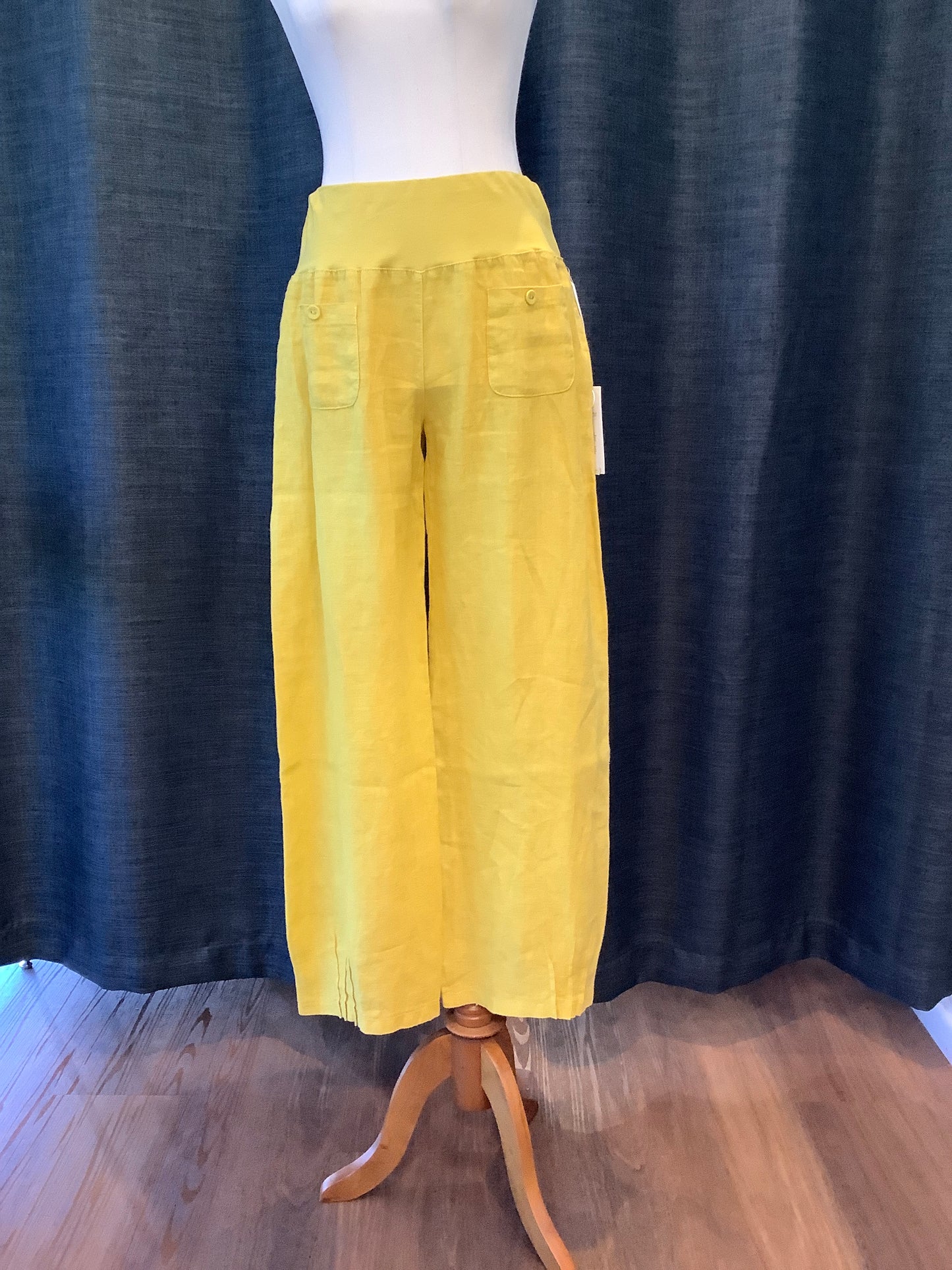 Elizabeth Scott Linen Pant Pleat Leg