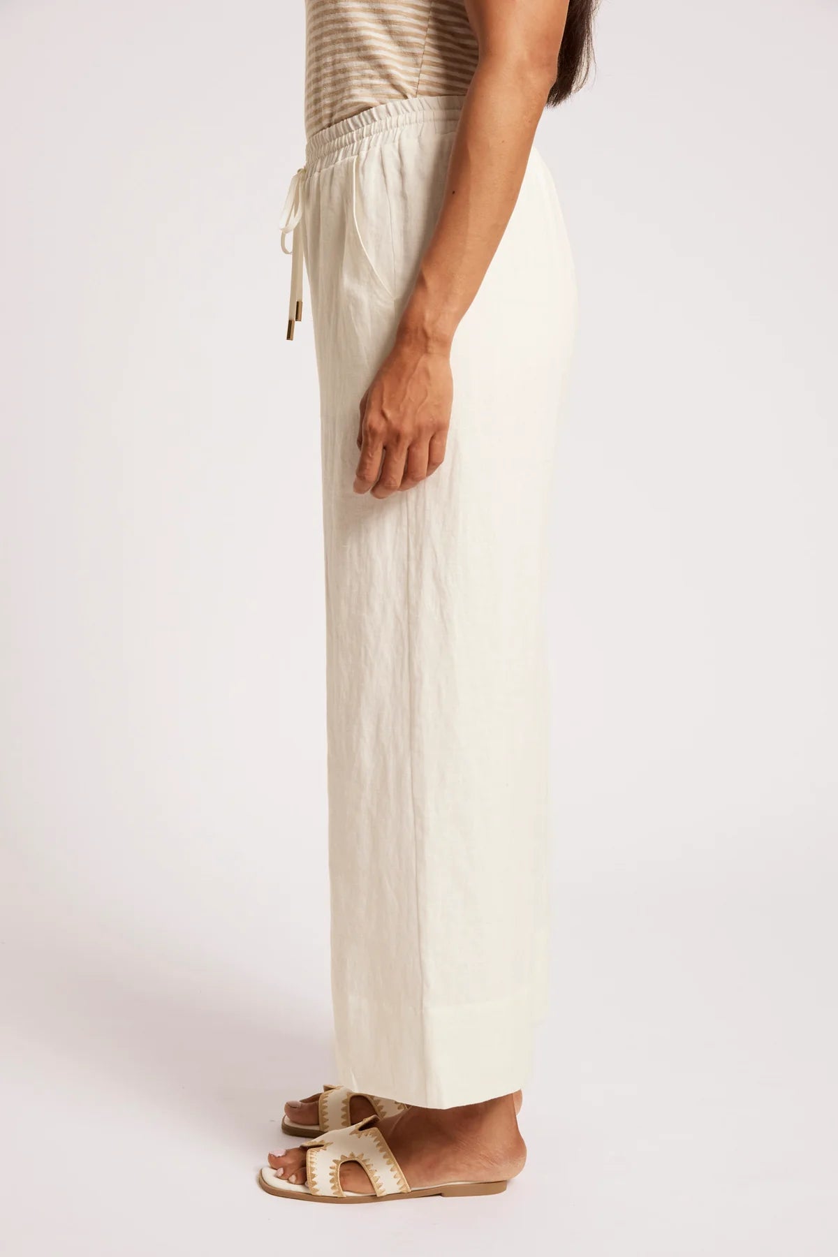 Eb + Eve Cove Relaxed Pants in White