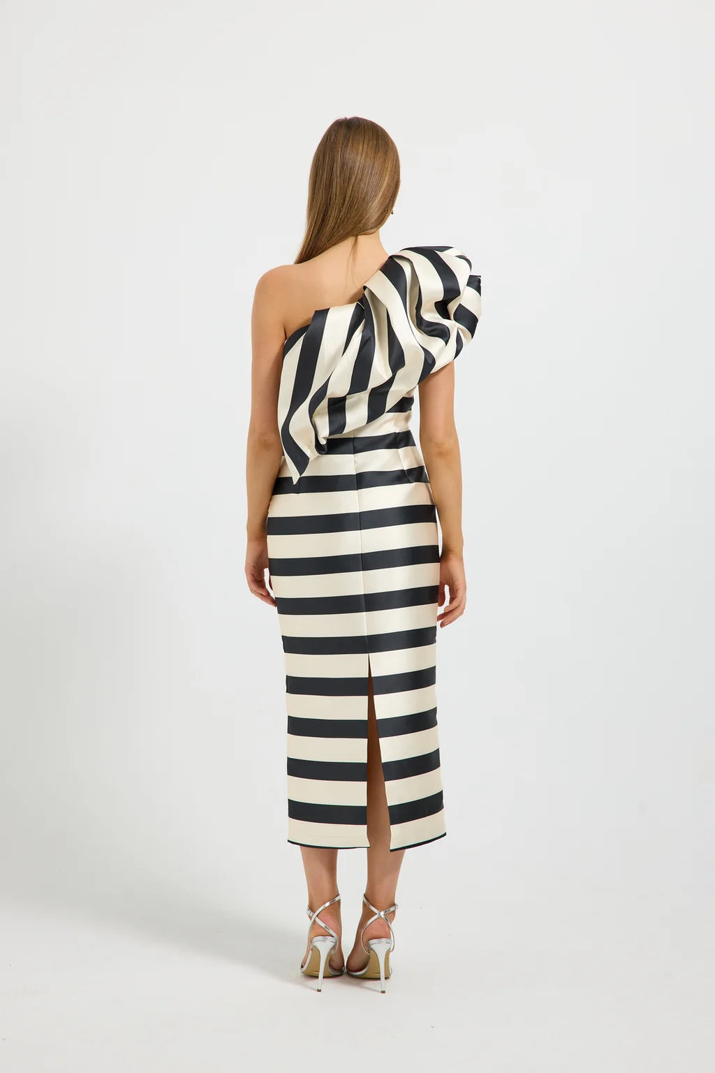 Pasduchas Valerie Shoulder Midi in Black & Cream