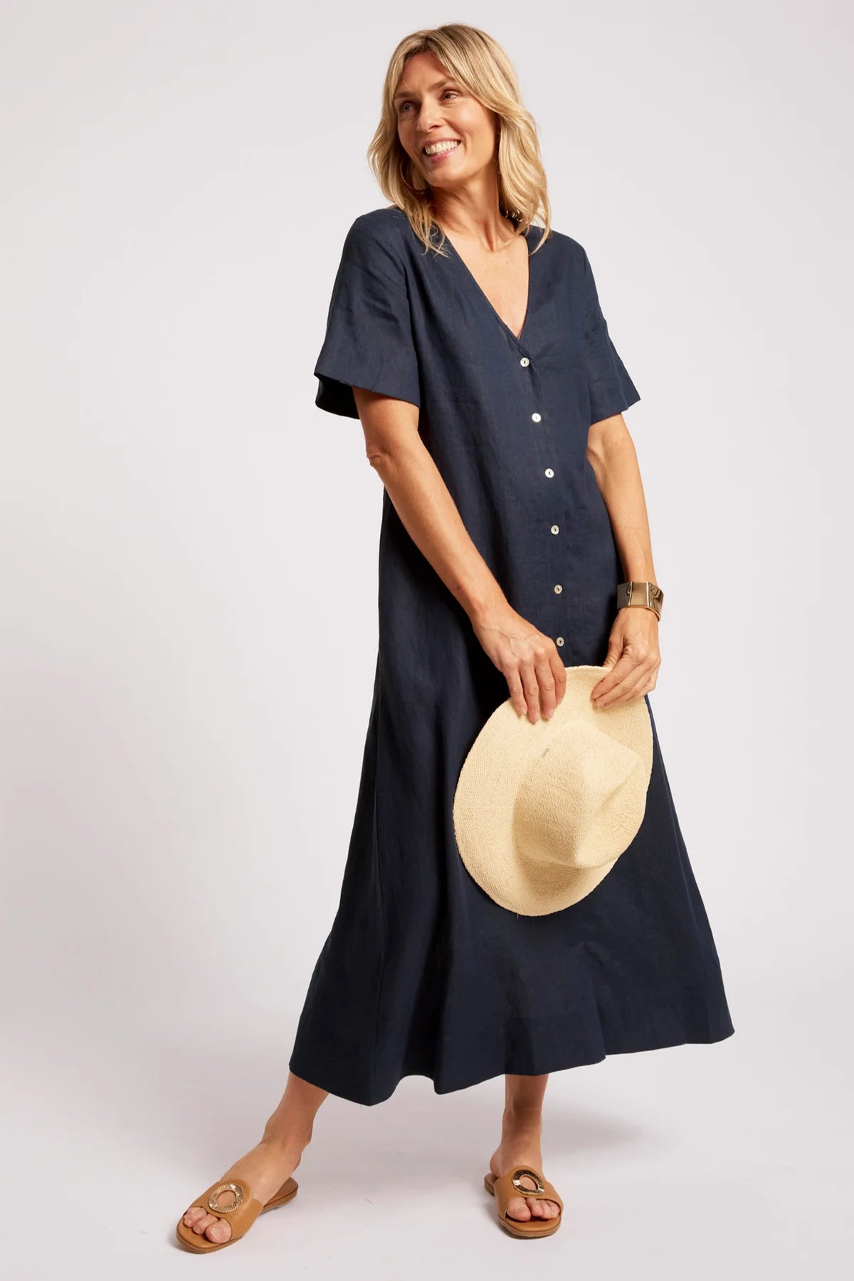Eb + Eve Cove Maxi Dress in Indigo