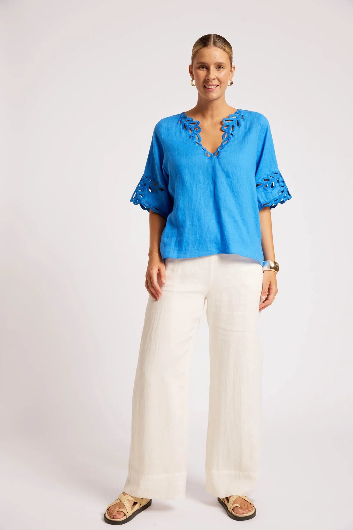 Eb + Eve Maris Top in Marine Blue