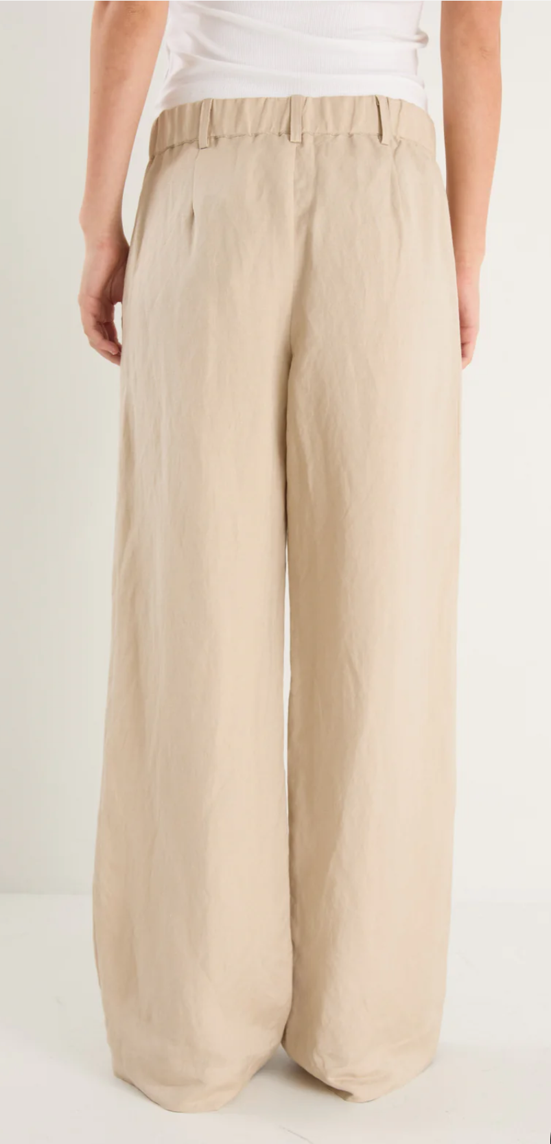 RE:UNION label Shelter Oat Linen Pants