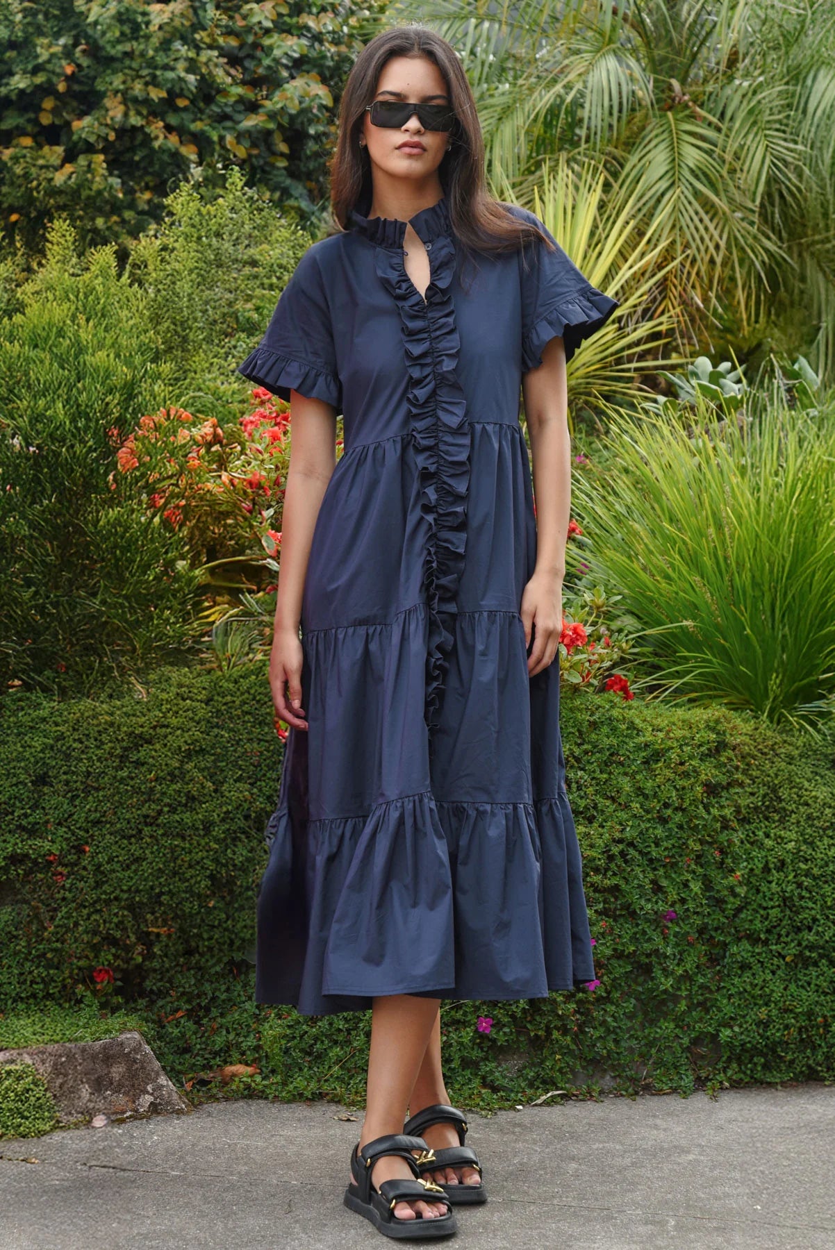 COOP by Trelise Cooper Frillaxed Navy Dress