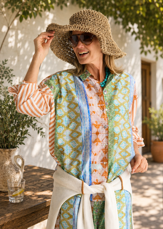 Zaket & Plover Pattern Clash Shirt