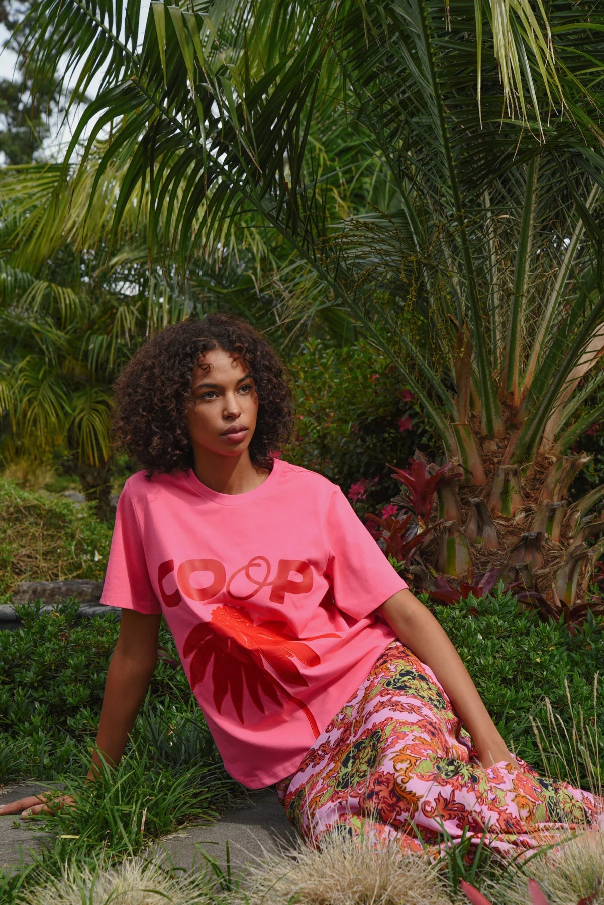 COOP by Trelise Cooper Bloom Service Tee Pink & Red