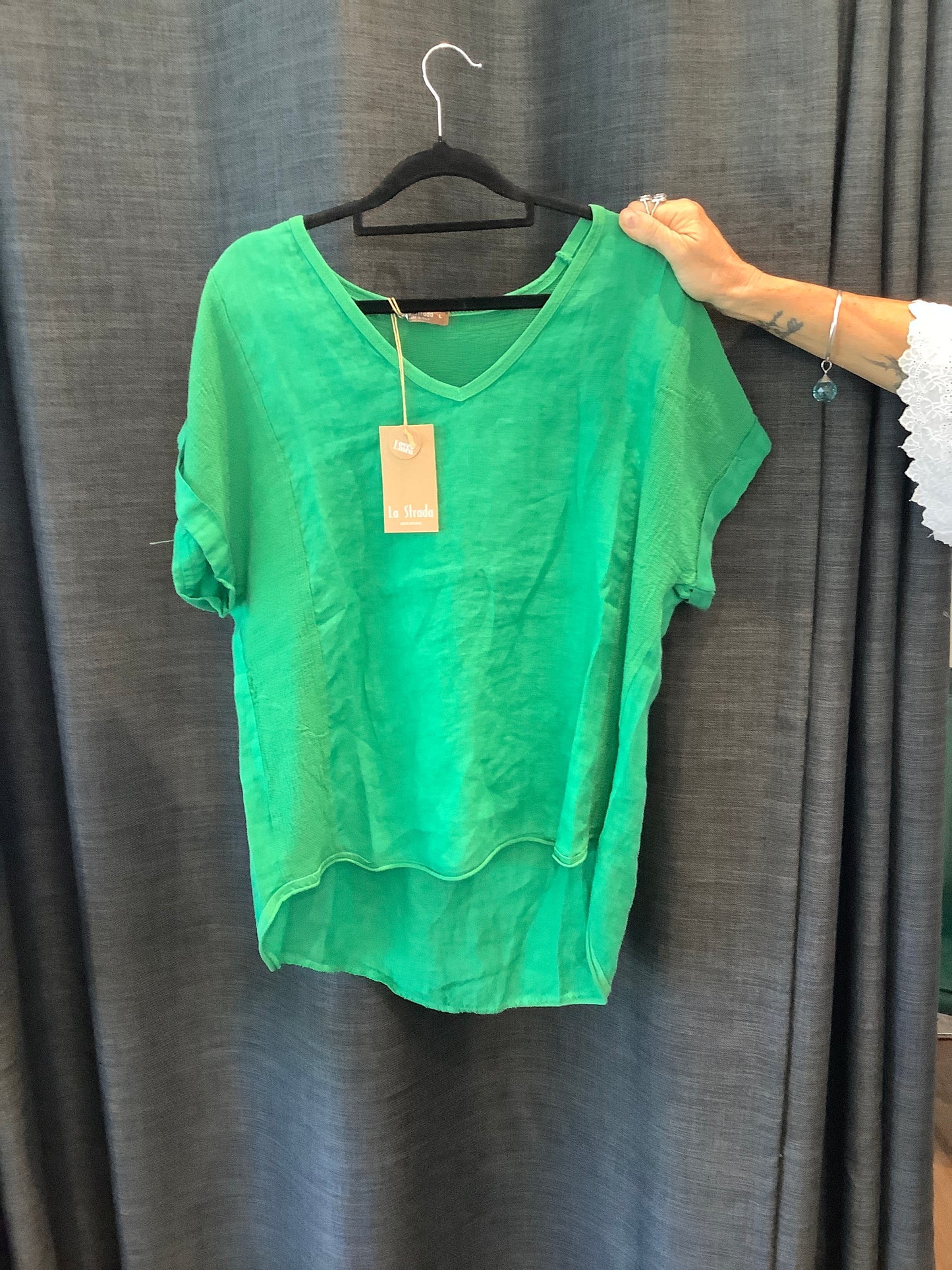 La Strada Gucci Blouse Green LST19-237